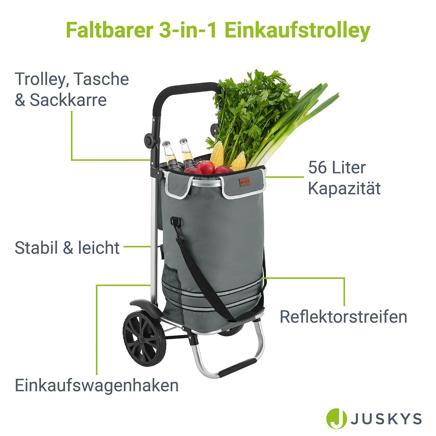 3in1 Einkaufstrolley - 56 L Kapazität - Image 14
