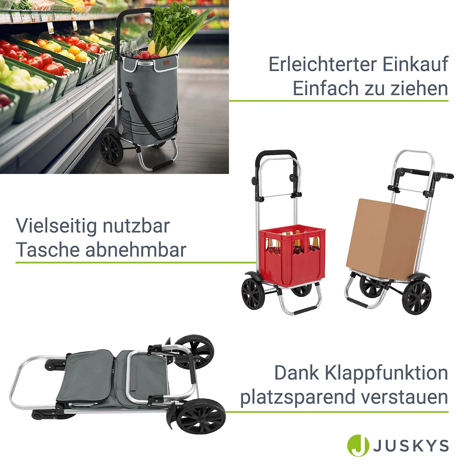 3in1 Einkaufstrolley - 56 L Kapazität - Image 15