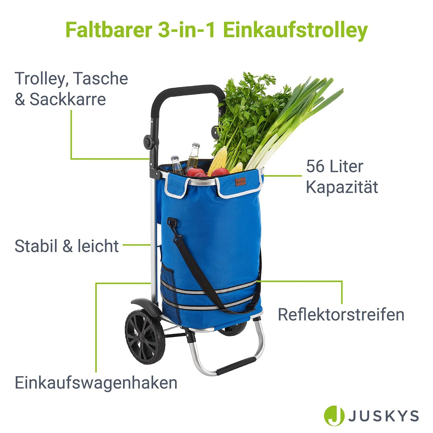 3in1 Einkaufstrolley - 56 L Kapazität - Image 25