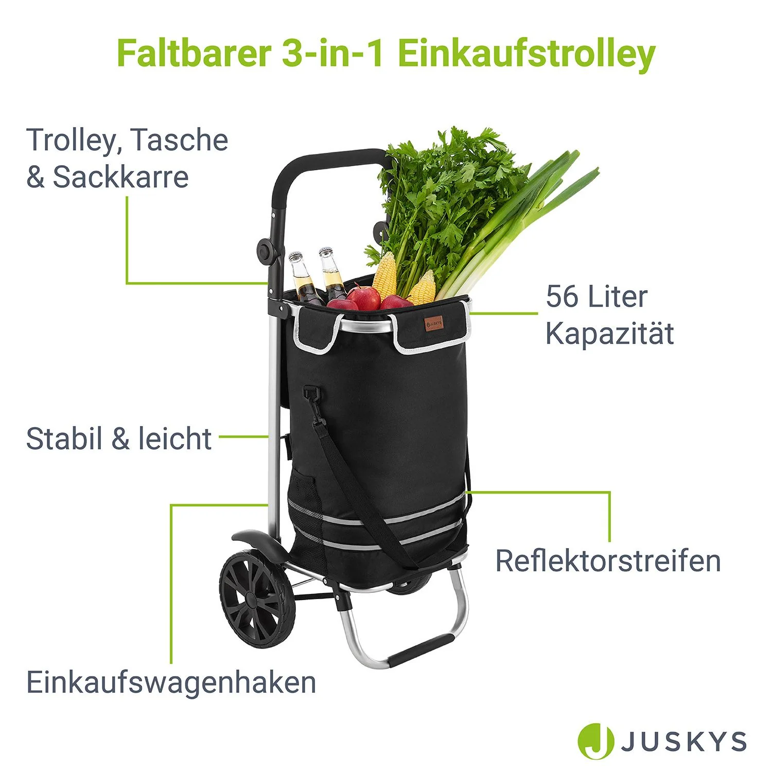 3in1 Einkaufstrolley - 56 L Kapazität - Image 3