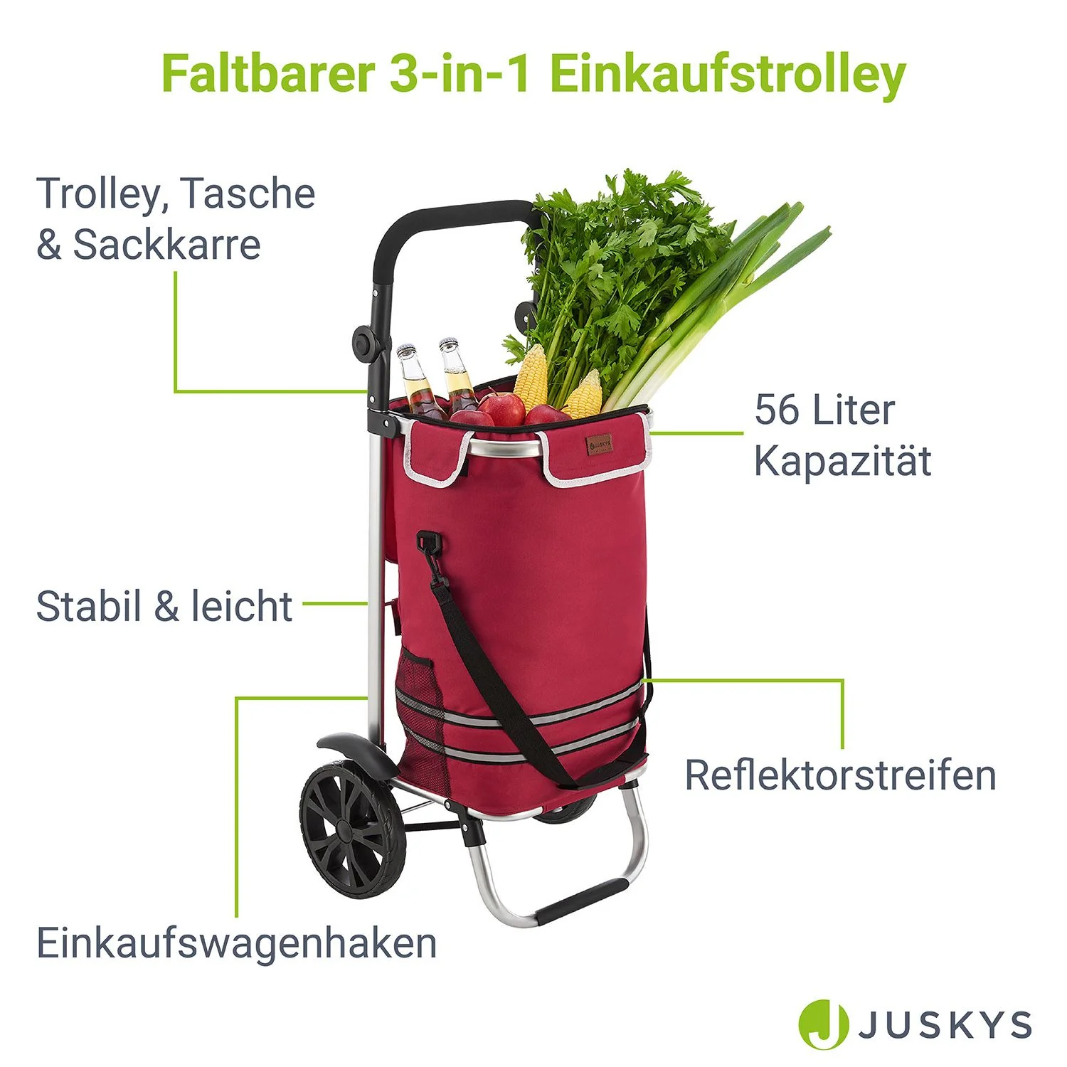 3in1 Einkaufstrolley - 56 L Kapazität - Image 36