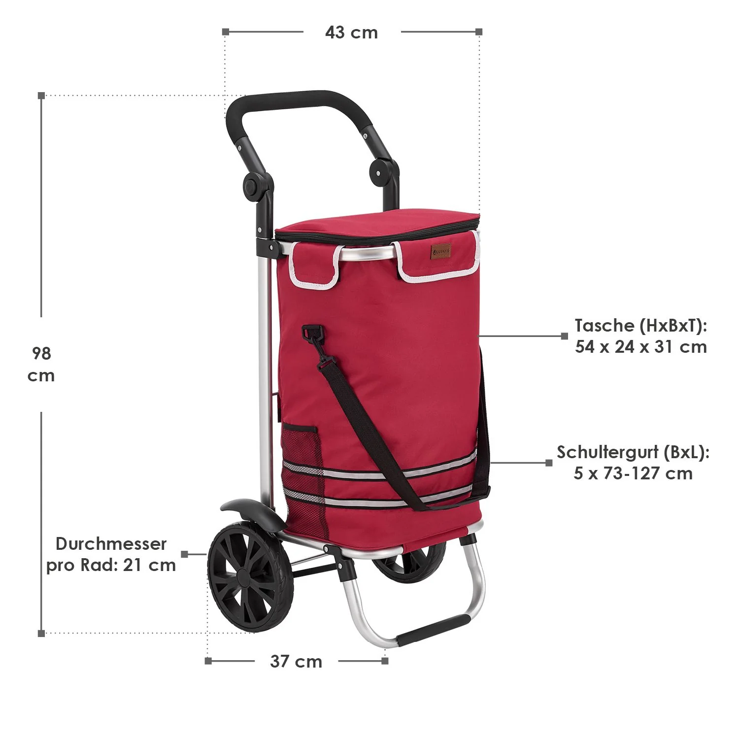 3in1 Einkaufstrolley - 56 L Kapazität - Image 44