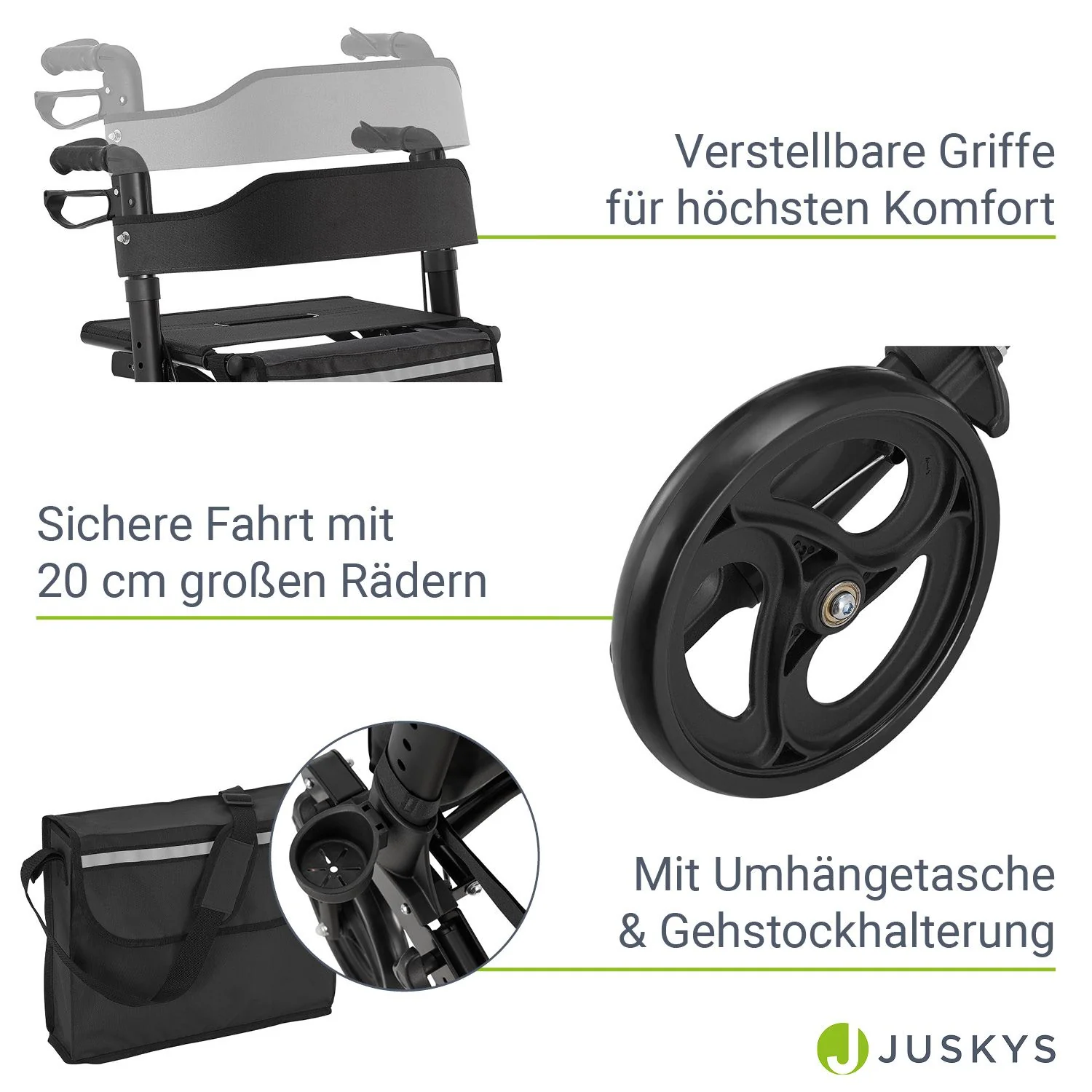 Aluminium Rollator Vital mit Sitz - Image 15