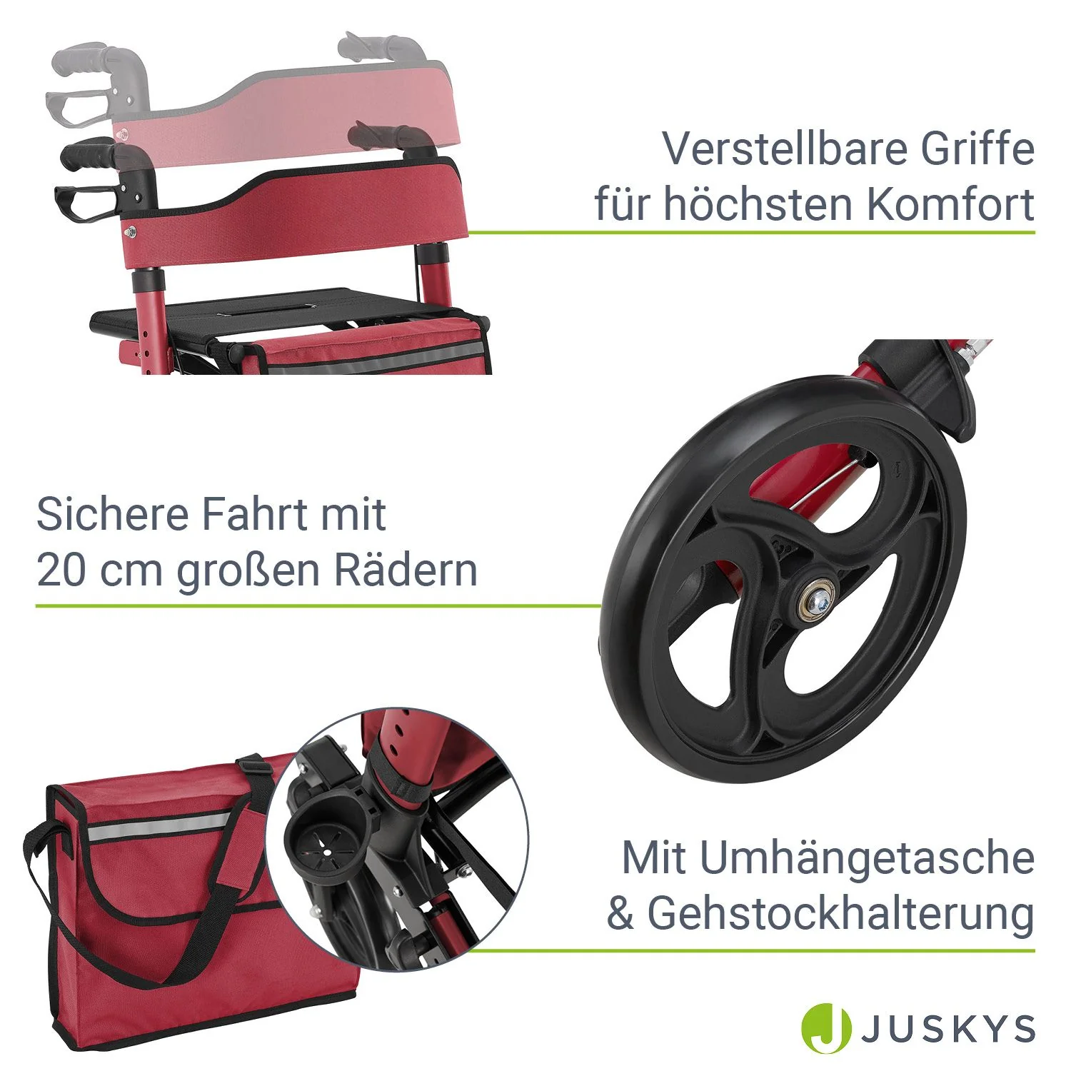 Aluminium Rollator Vital mit Sitz - Image 25