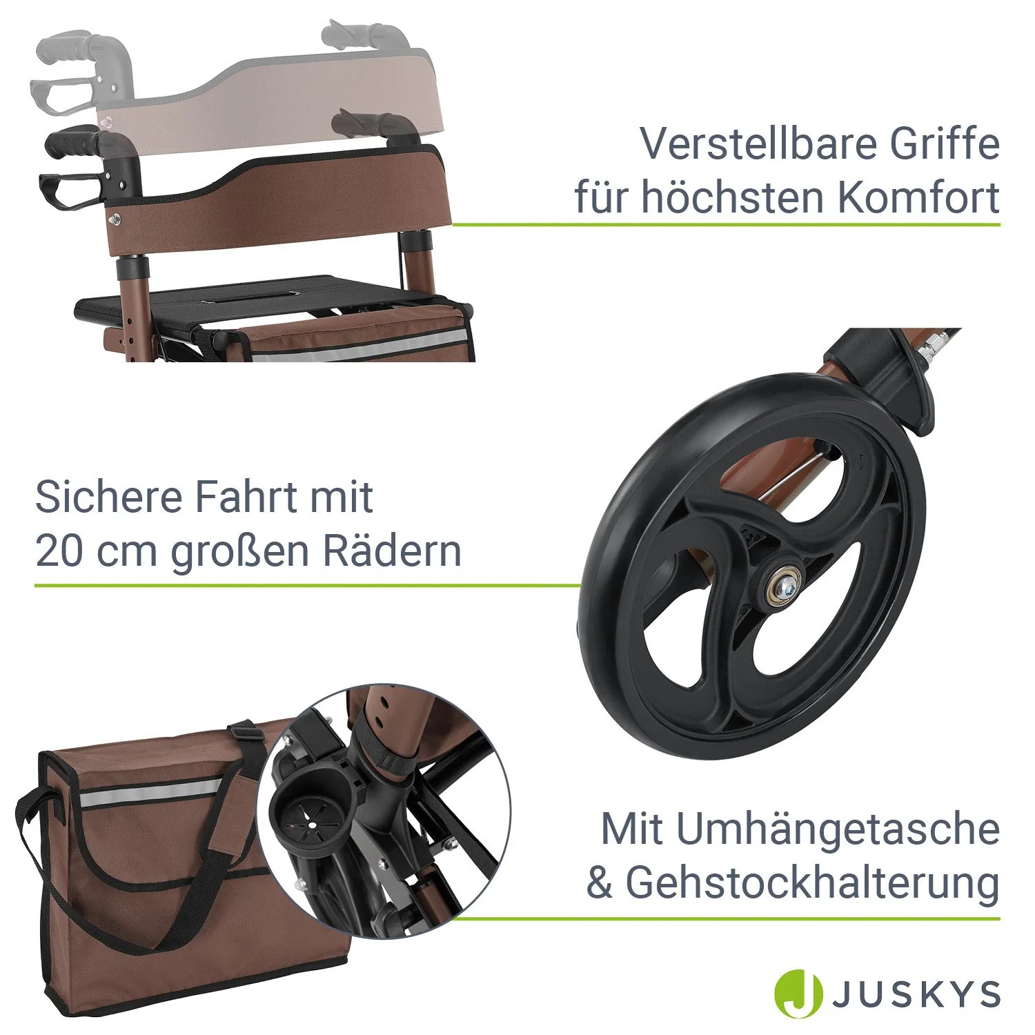 Aluminium Rollator Vital mit Sitz - Image 45