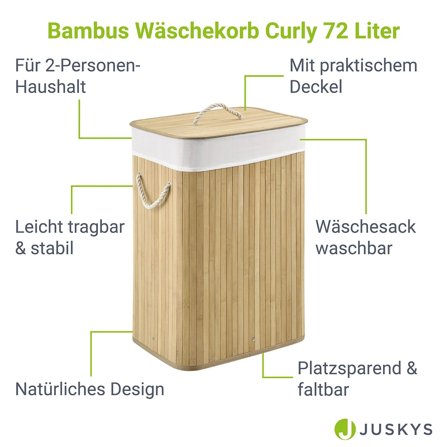 Bambus Wäschekorb Curly - Image 3