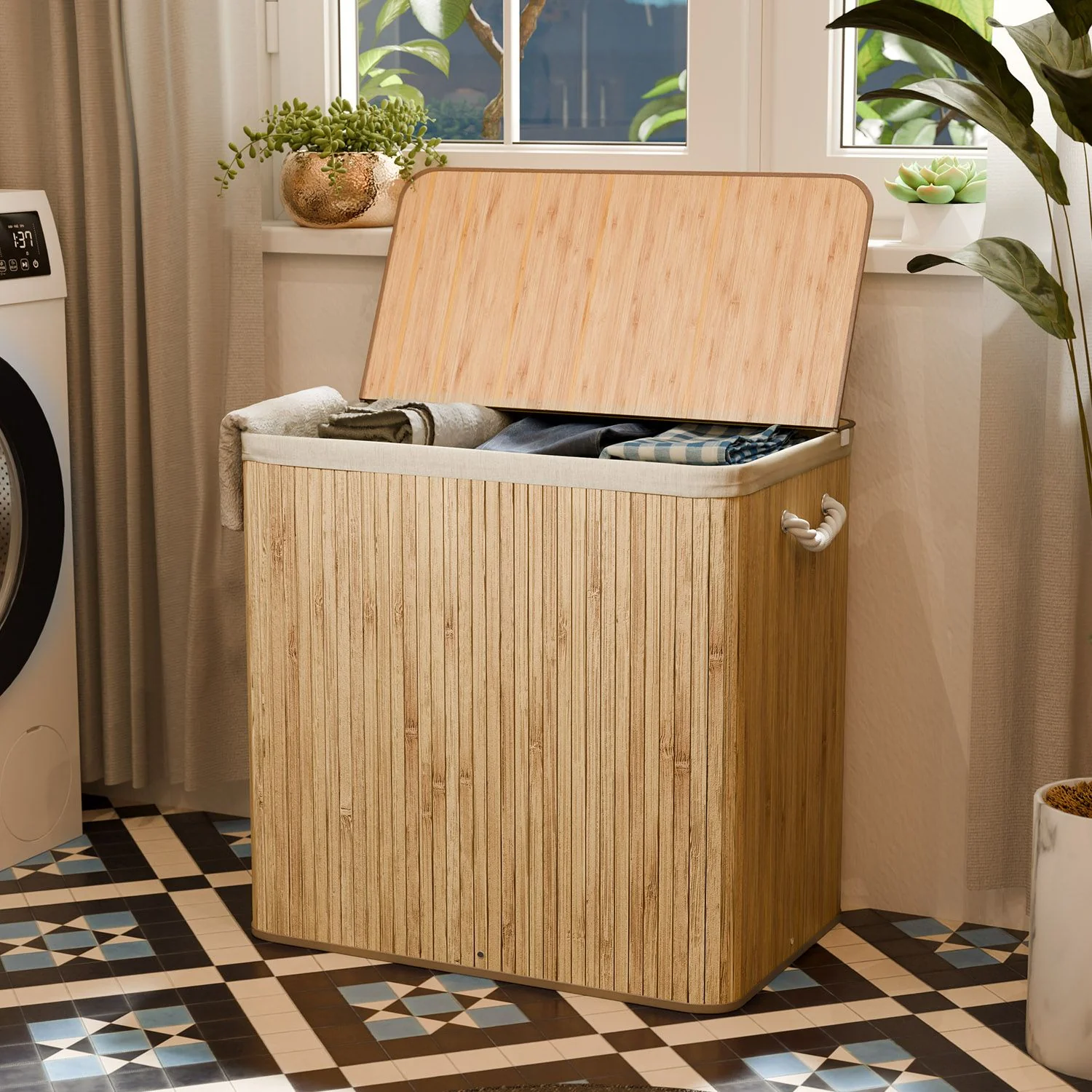 Bambus Wäschekorb Curly - Image 68