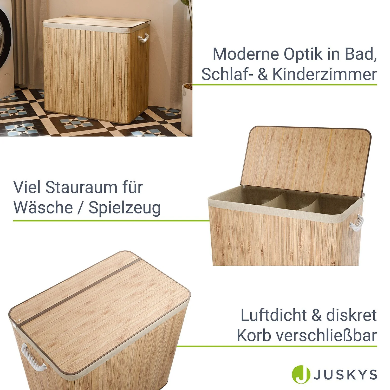 Bambus Wäschekorb Curly - Image 70