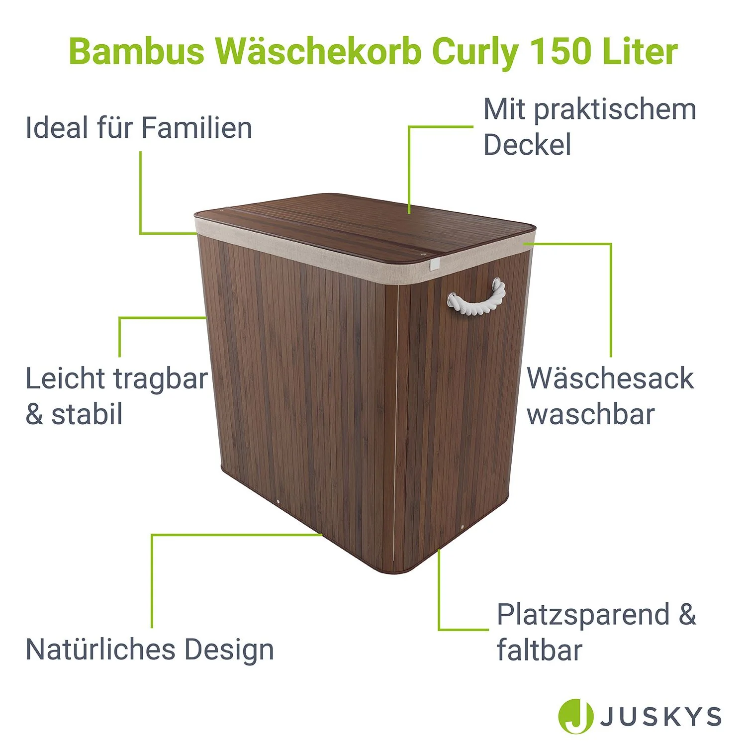 Bambus Wäschekorb Curly - Image 80
