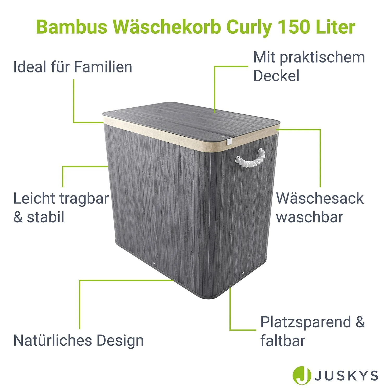 Bambus Wäschekorb Curly - Image 91