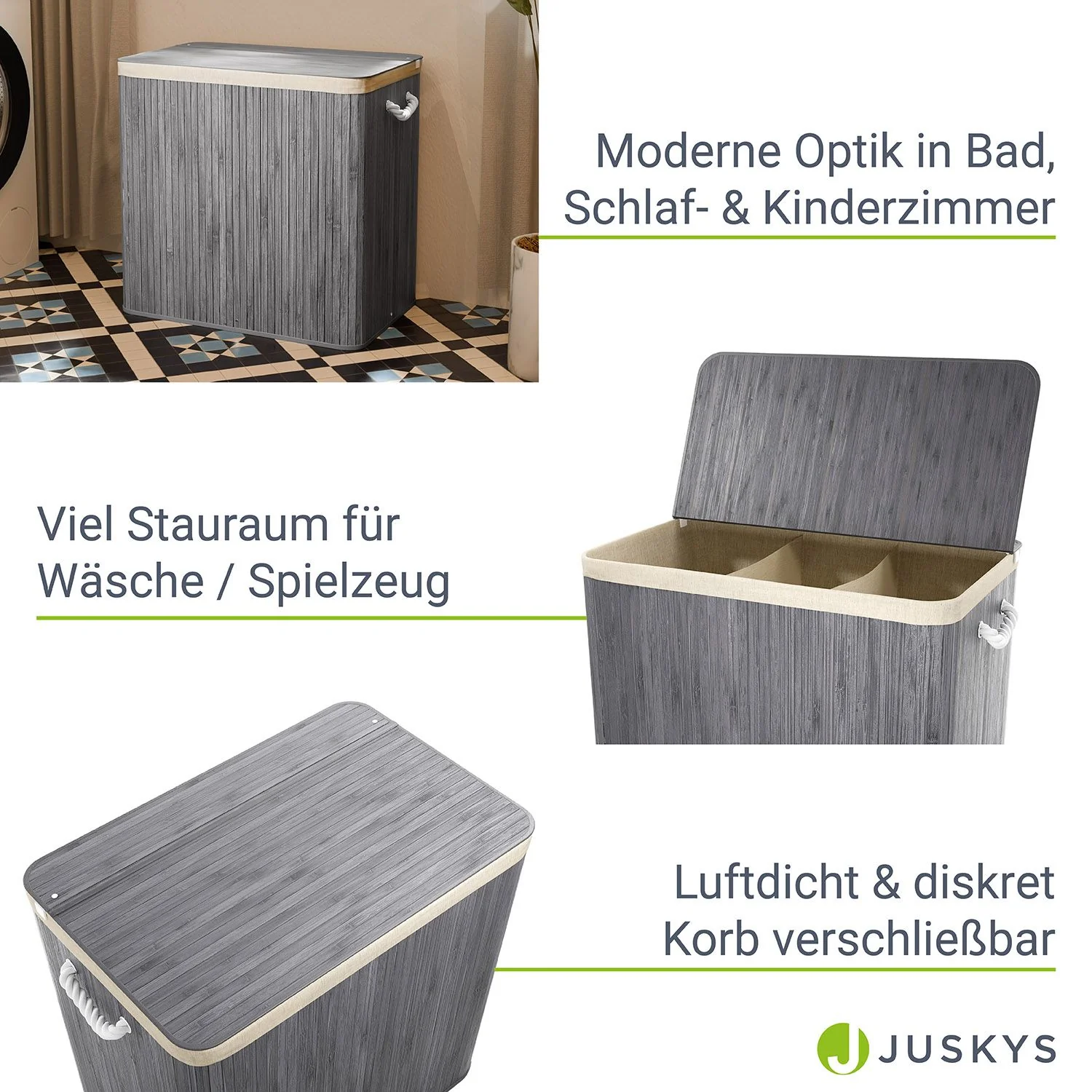 Bambus Wäschekorb Curly - Image 92