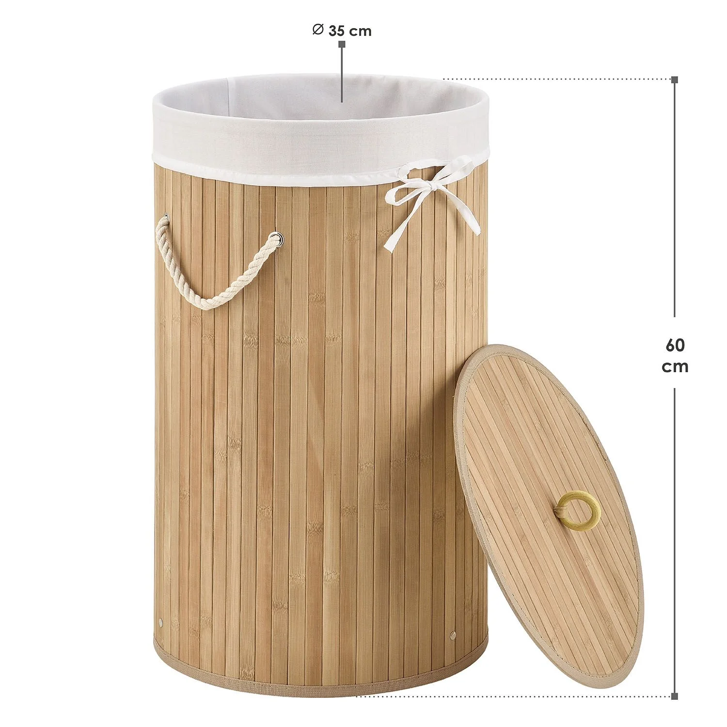 Bambus Wäschekorb Curly-Round - Image 11