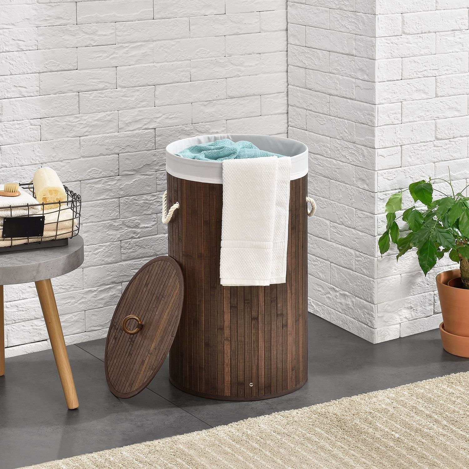 Bambus Wäschekorb Curly-Round - Image 13