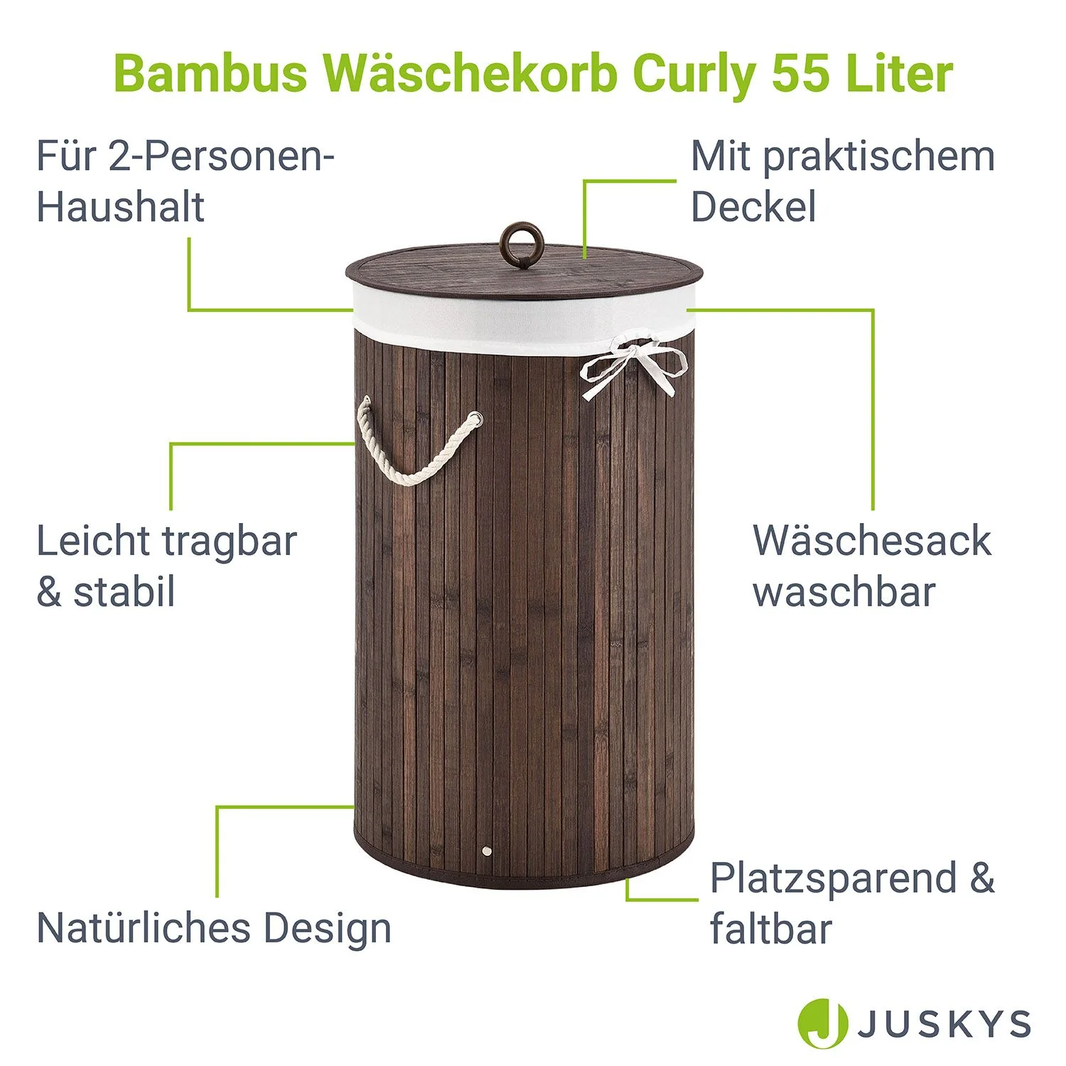 Bambus Wäschekorb Curly-Round - Image 14