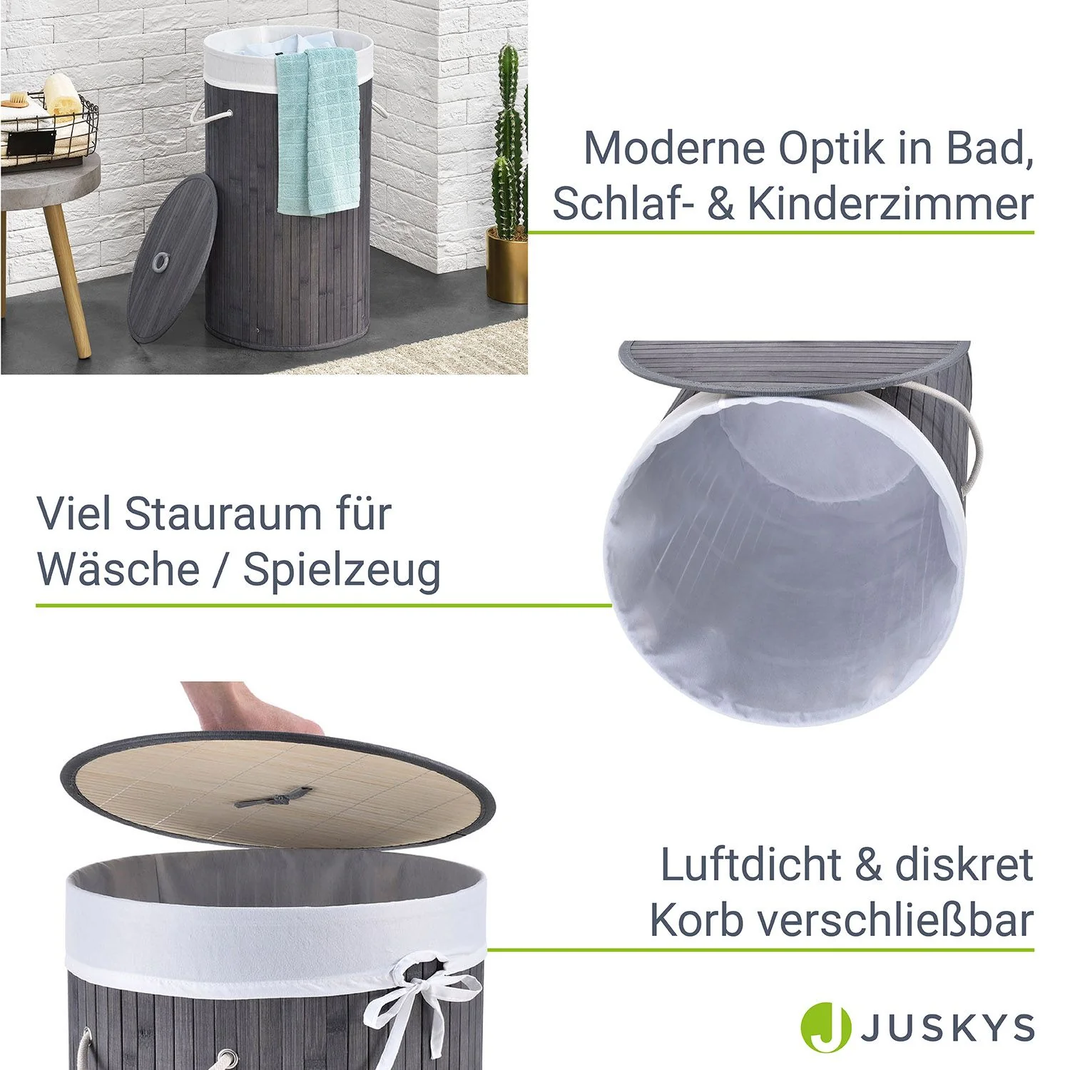 Bambus Wäschekorb Curly-Round - Image 26