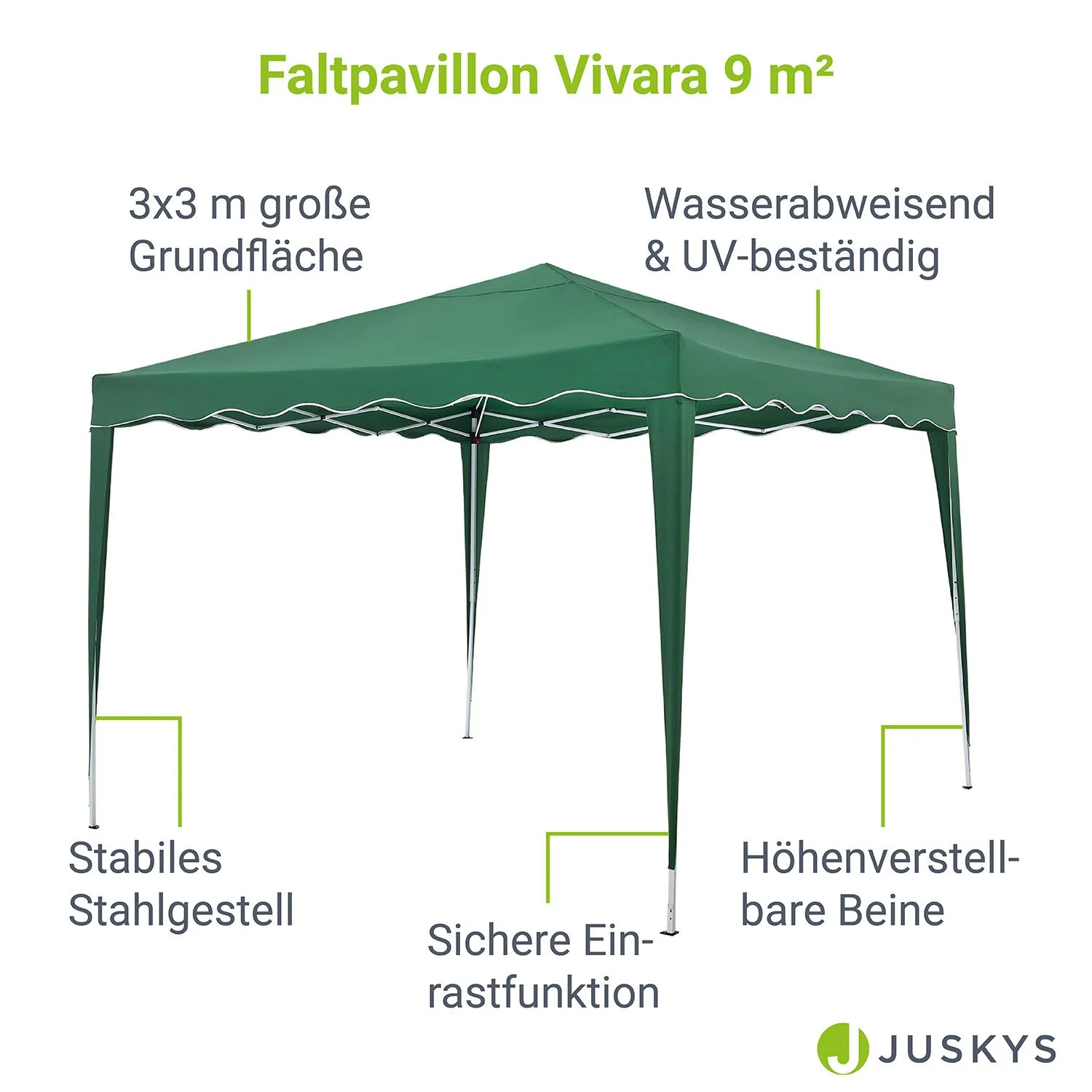 Faltpavillon Vivara 3x3 m - Image 13