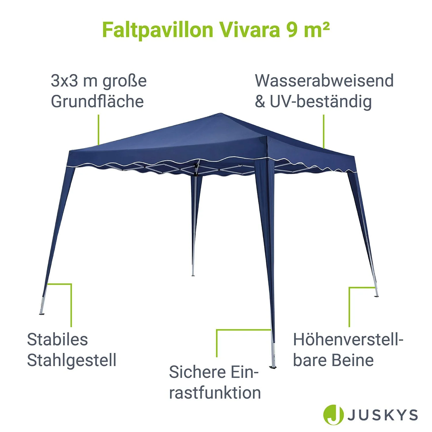 Faltpavillon Vivara 3x3 m - Image 23