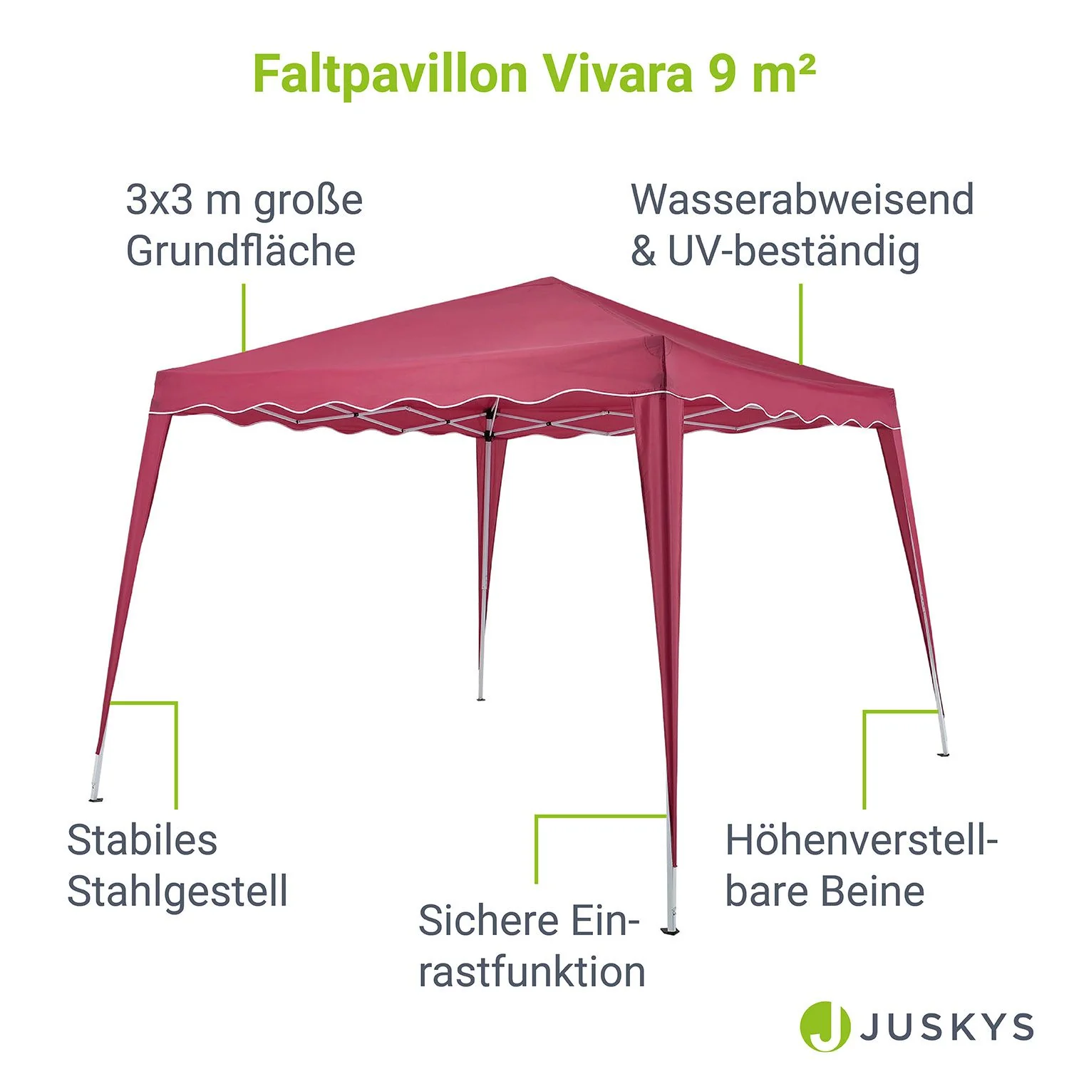 Faltpavillon Vivara 3x3 m - Image 33