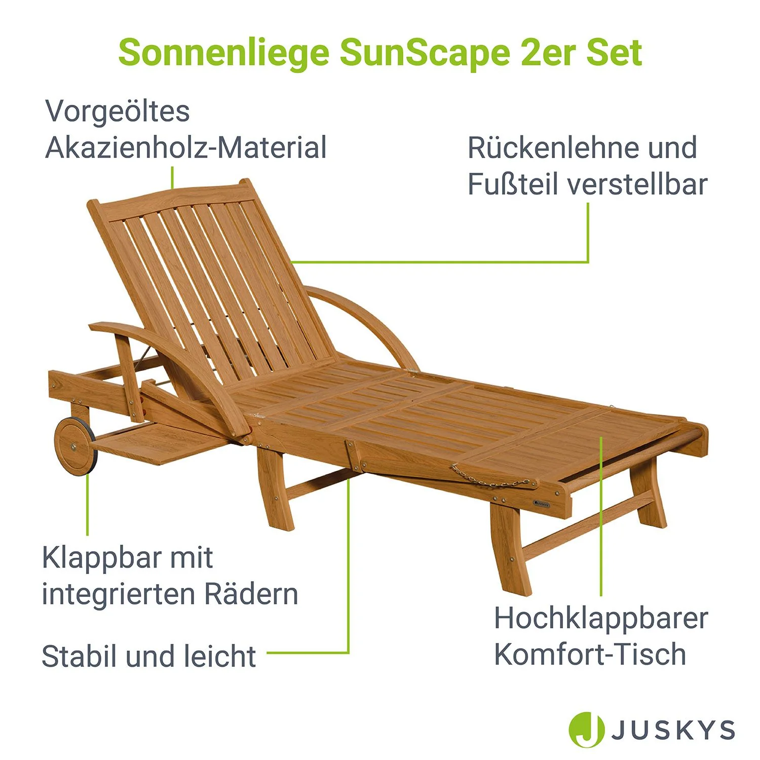 Gartenliege klappbar SunScape - Image 13