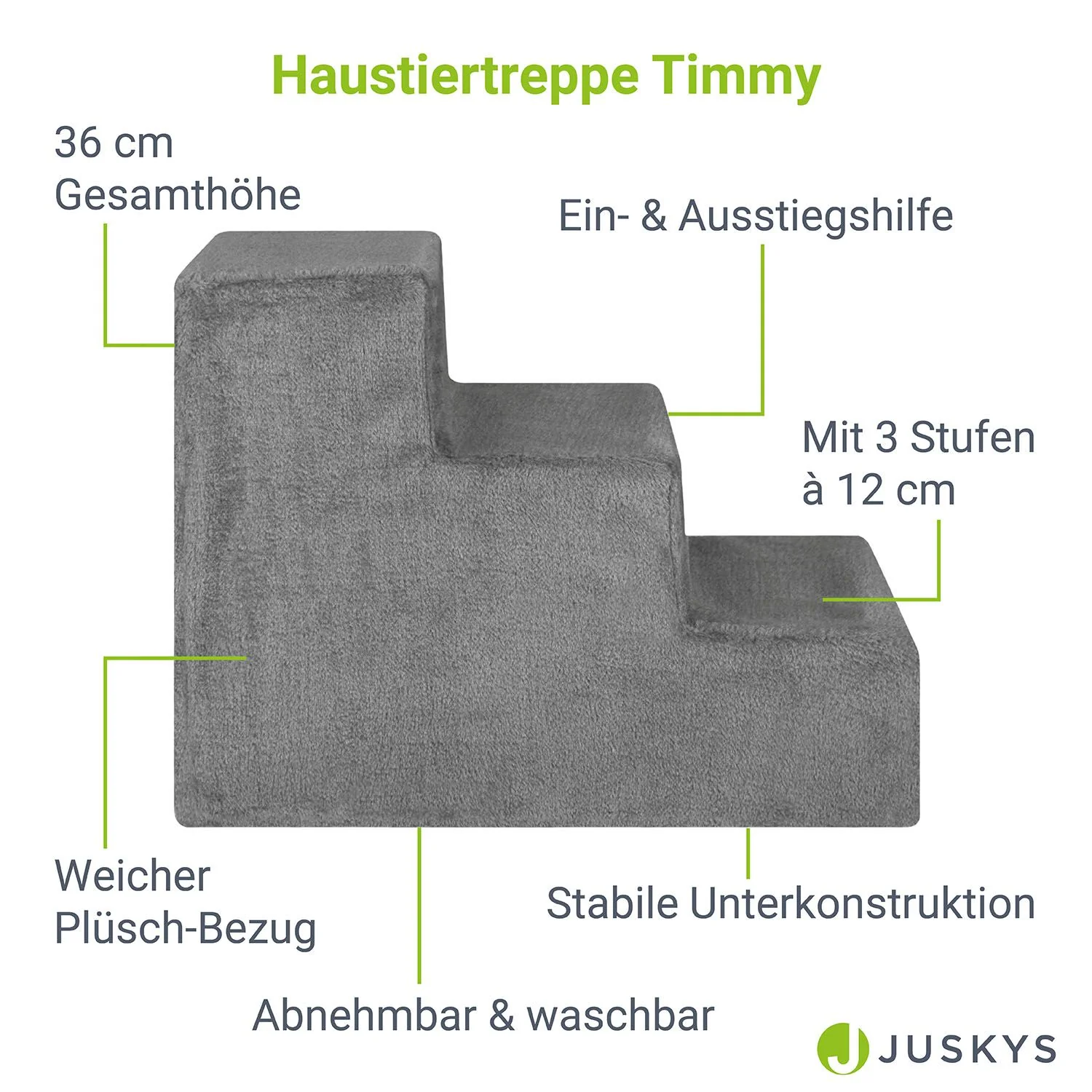 Haustiertreppe Timmy mit 3 Stufen - Image 3