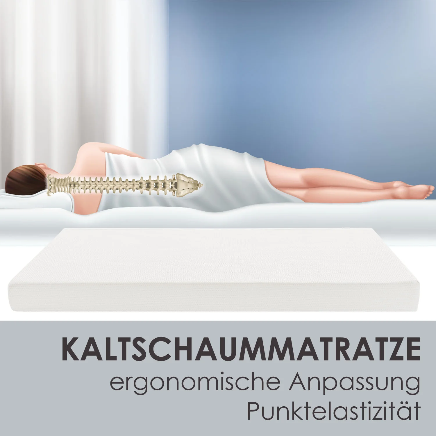 Kaltschaummatratze Härtegrad 3 - Image 3