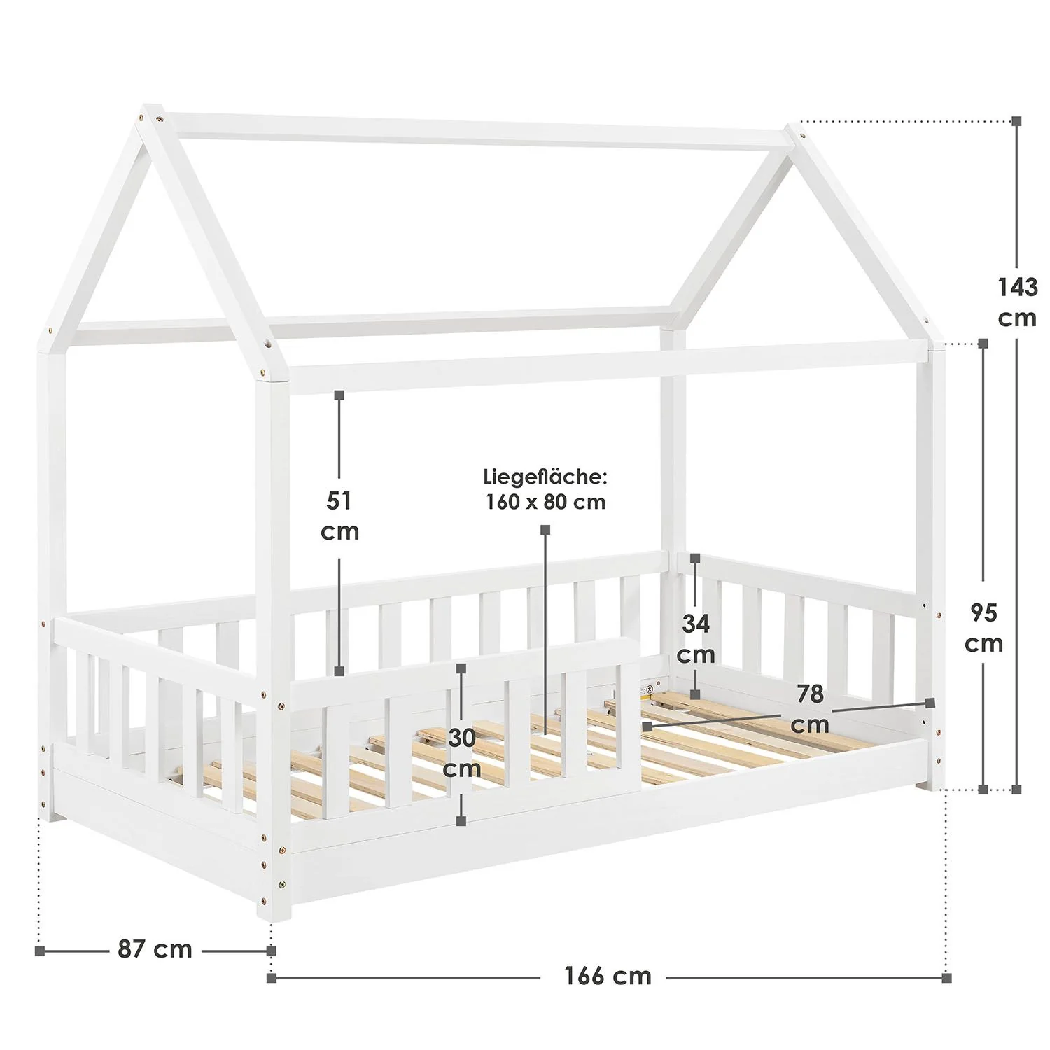 Kinderbett Marli 80 x 160 cm - Image 10