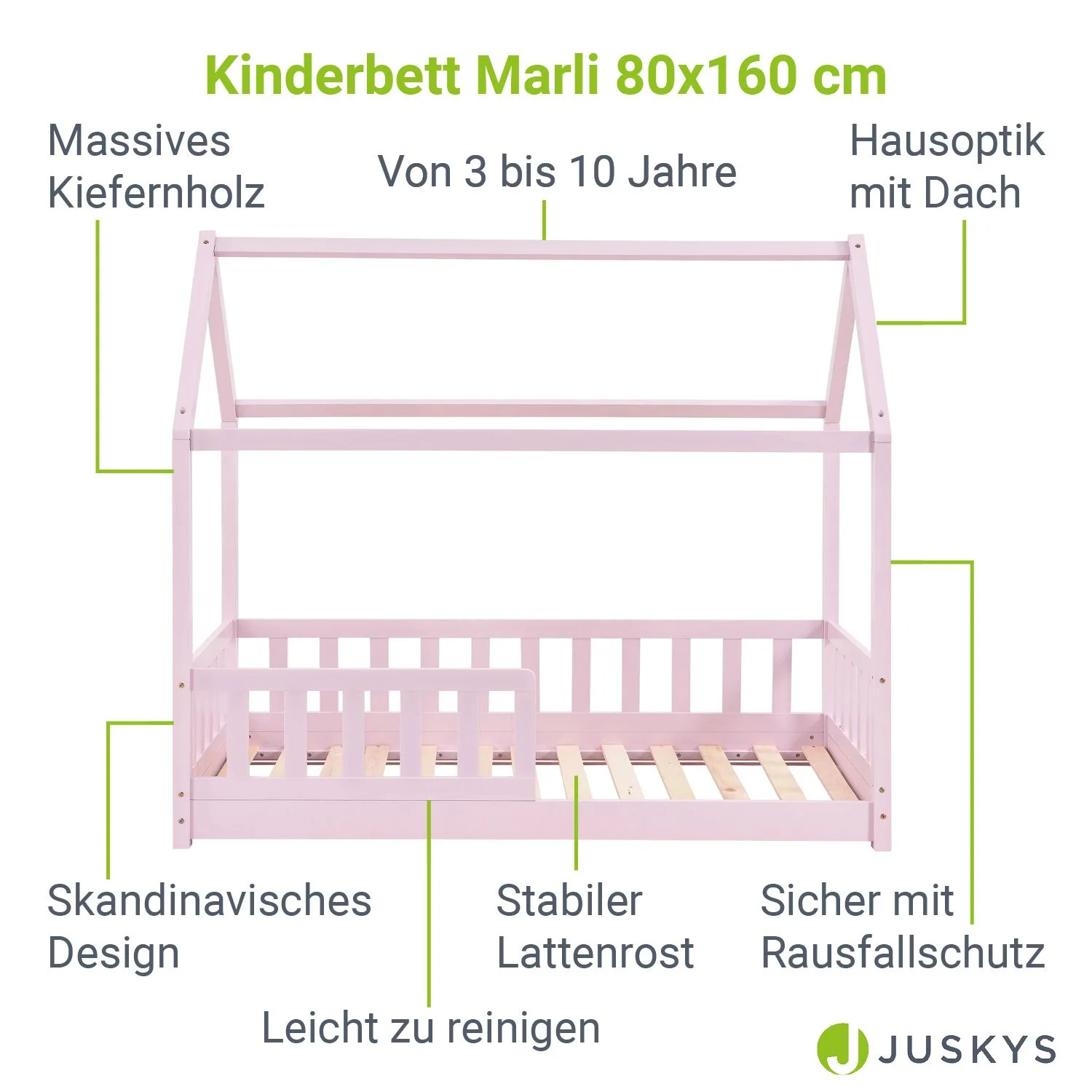 Kinderbett Marli 80 x 160 cm - Image 23