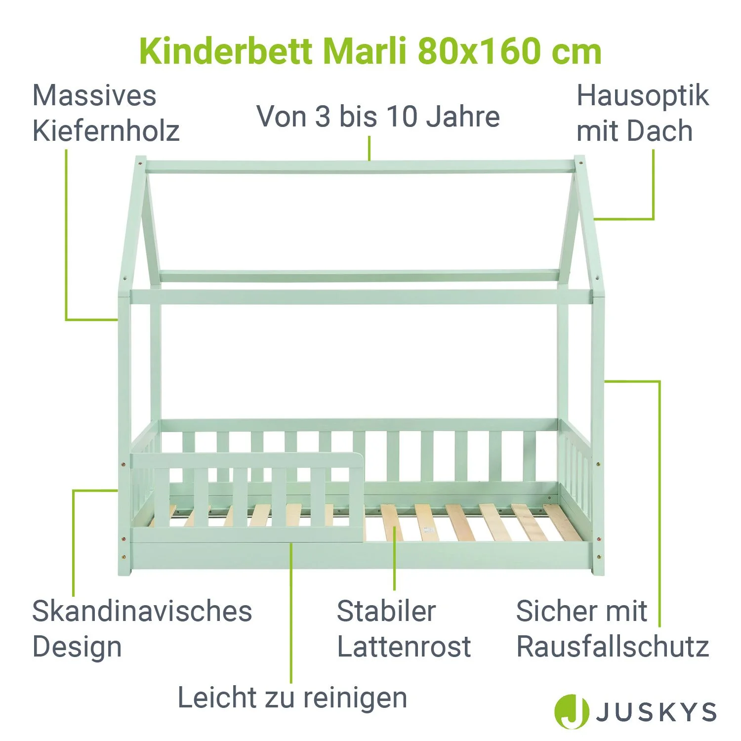 Kinderbett Marli 80 x 160 cm - Image 33