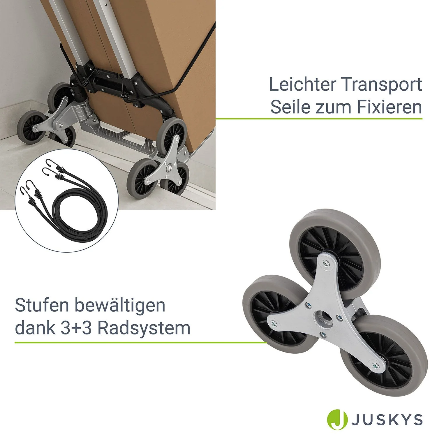 Klappbare Treppensackkarre bis 80 kg - Image 4