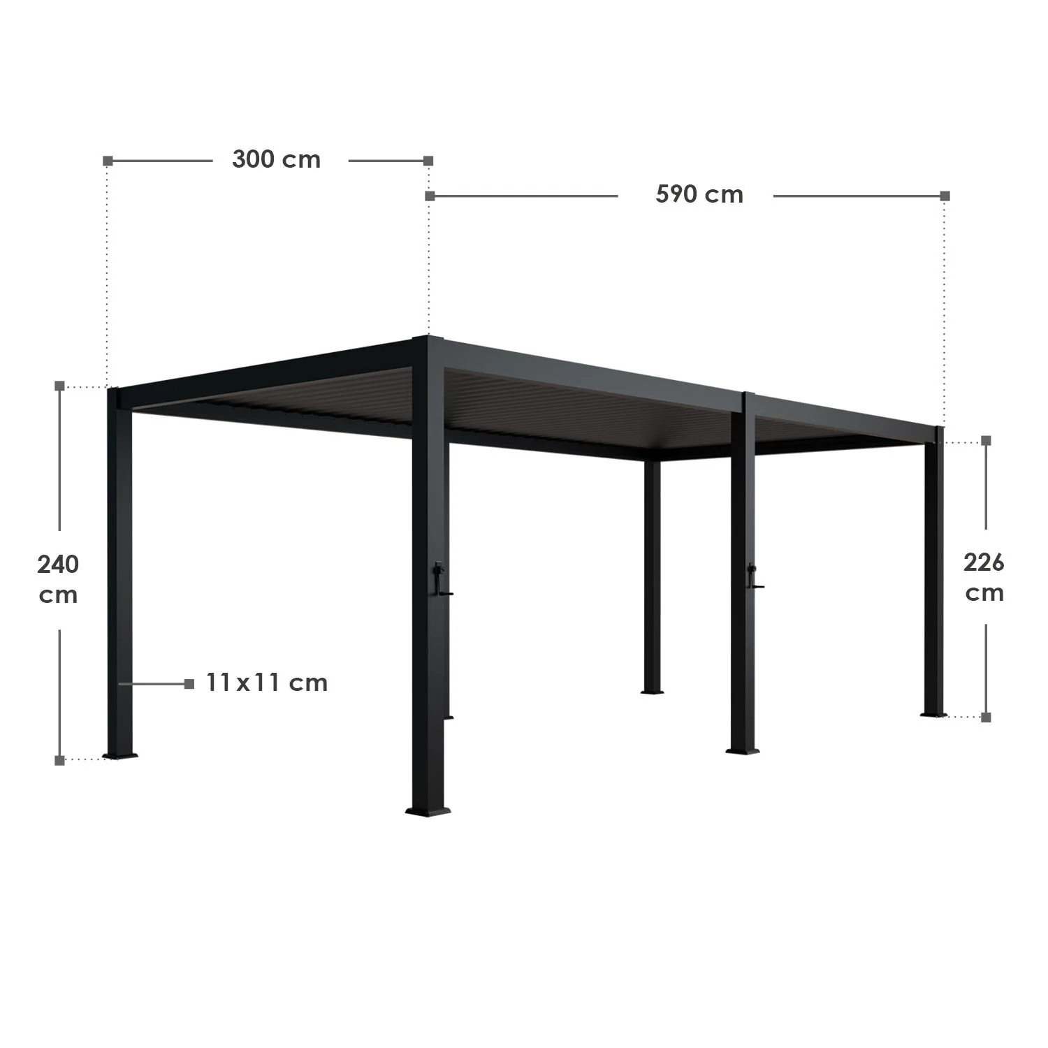 Pergola Lamellendach Tahiti - Image 30