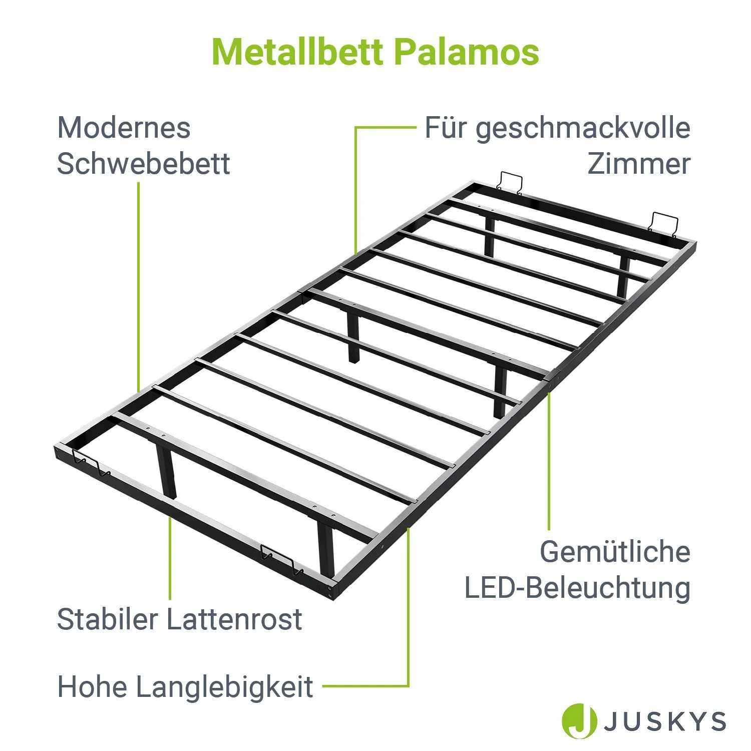 Metall Schwebebett Palamos - Image 3