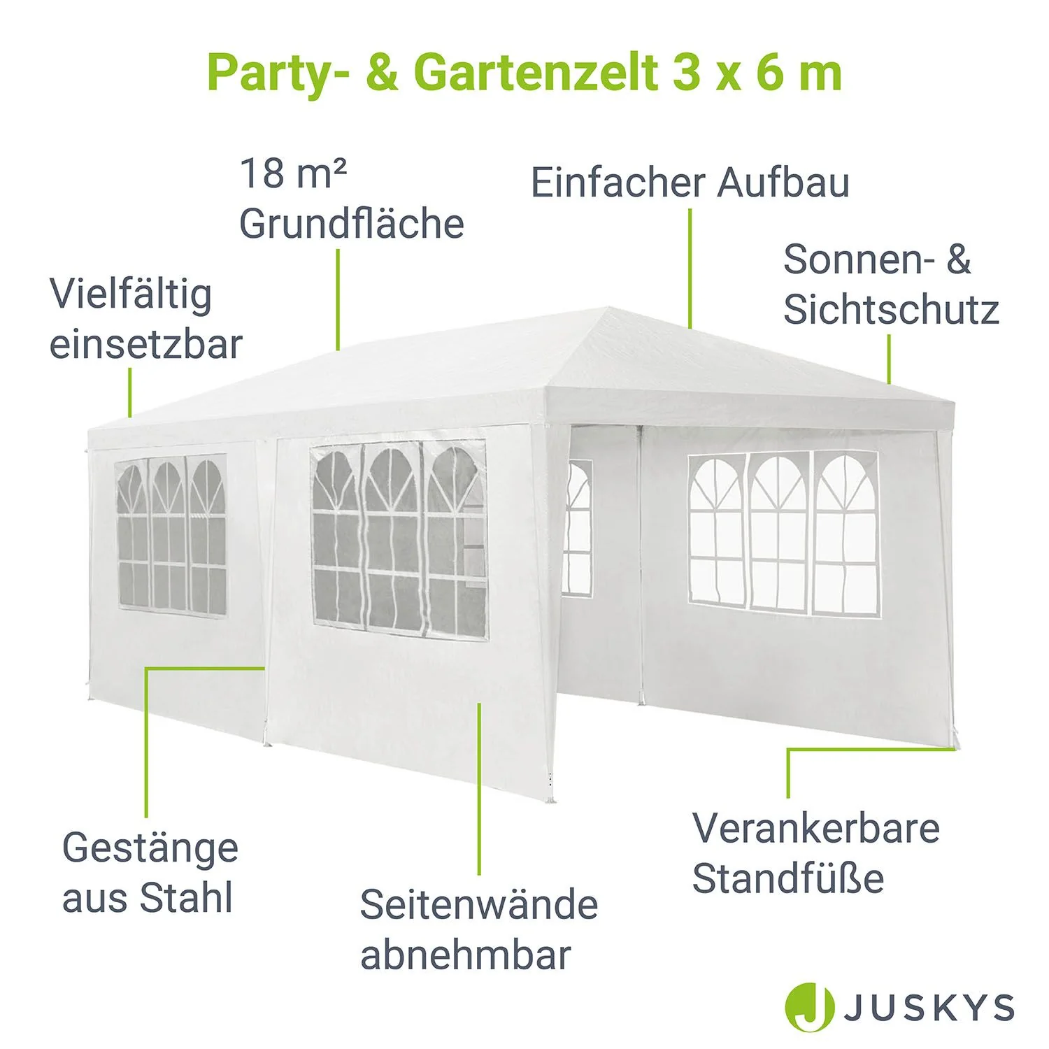Partyzelt 3x6 m - Image 3