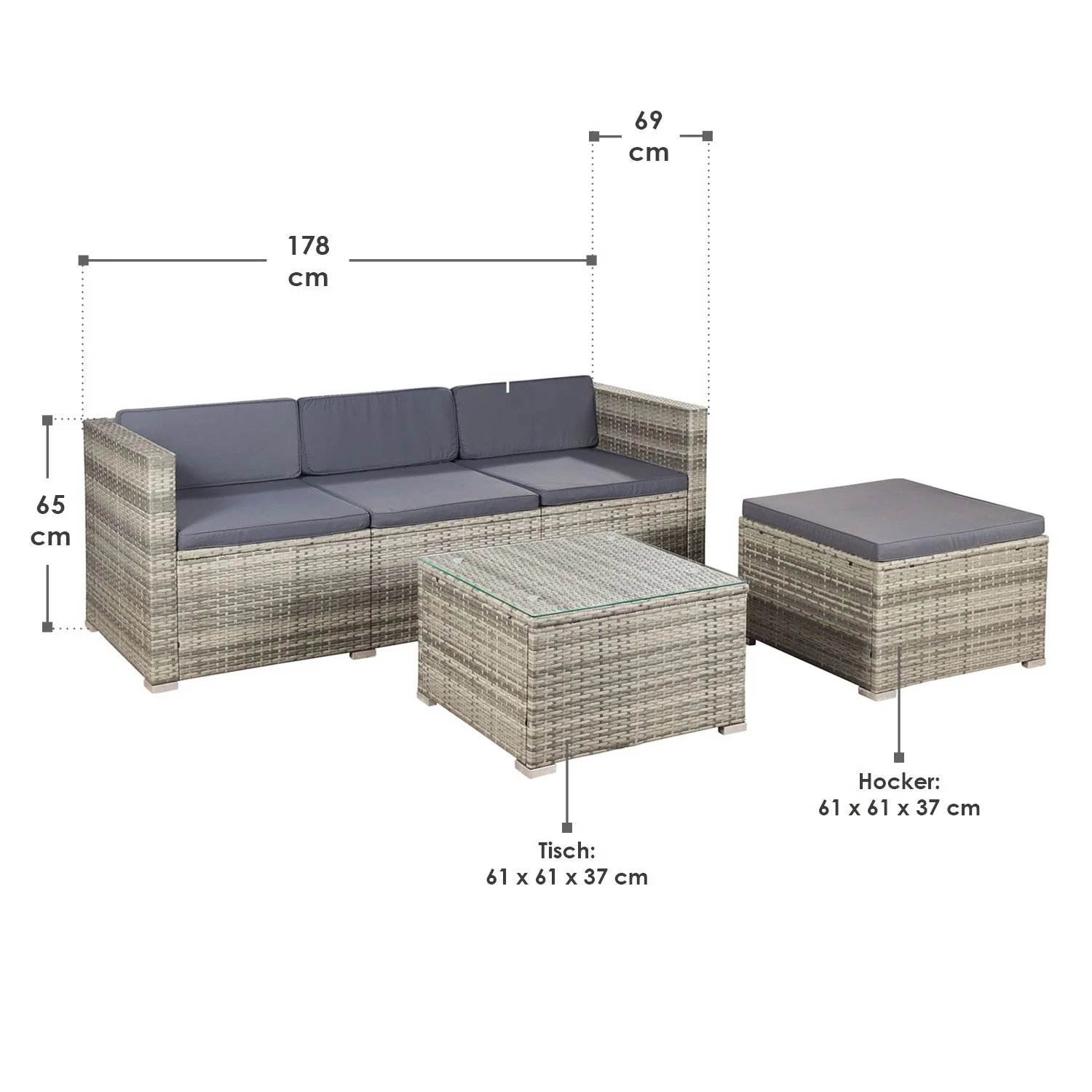 Polyrattan Lounge Punta Cana - Image 54