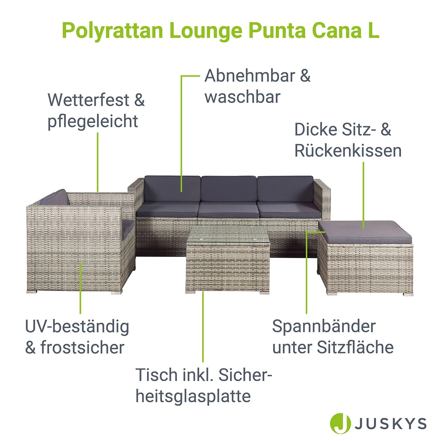 Polyrattan Lounge Punta Cana - Image 57