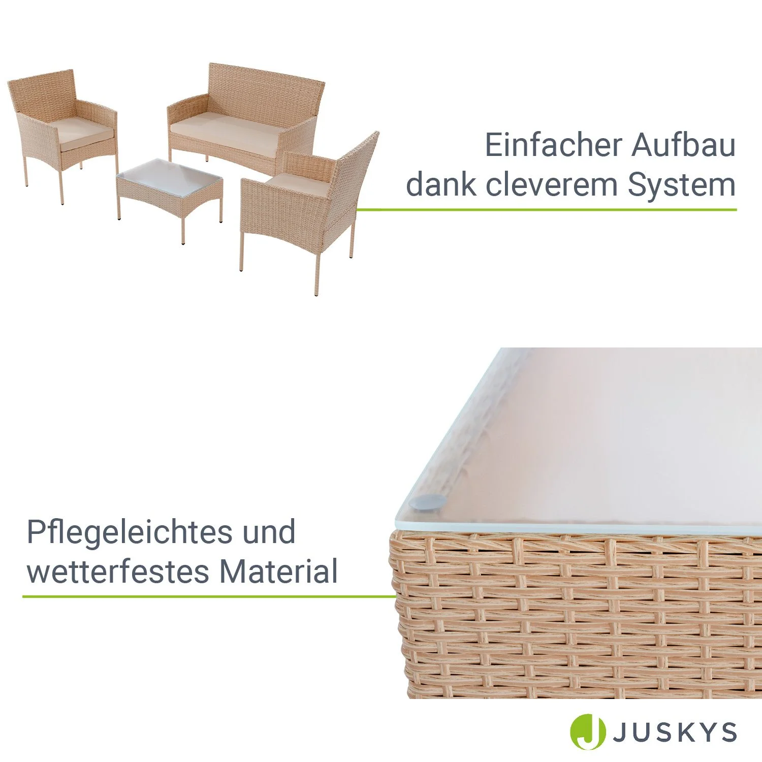 Polyrattan Sitzgruppe Fort Myers - Image 34