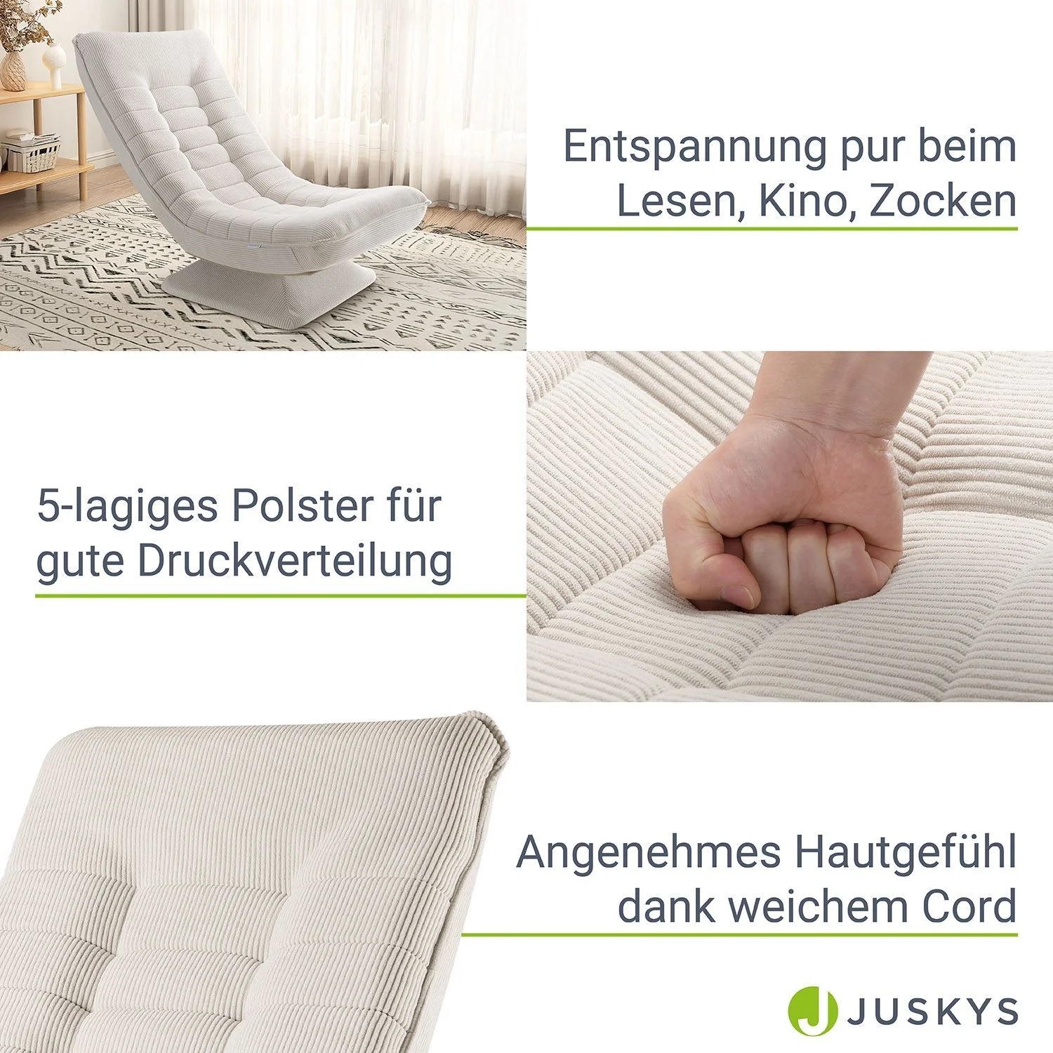 Relaxsessel Korsika mit Cord - Image 4