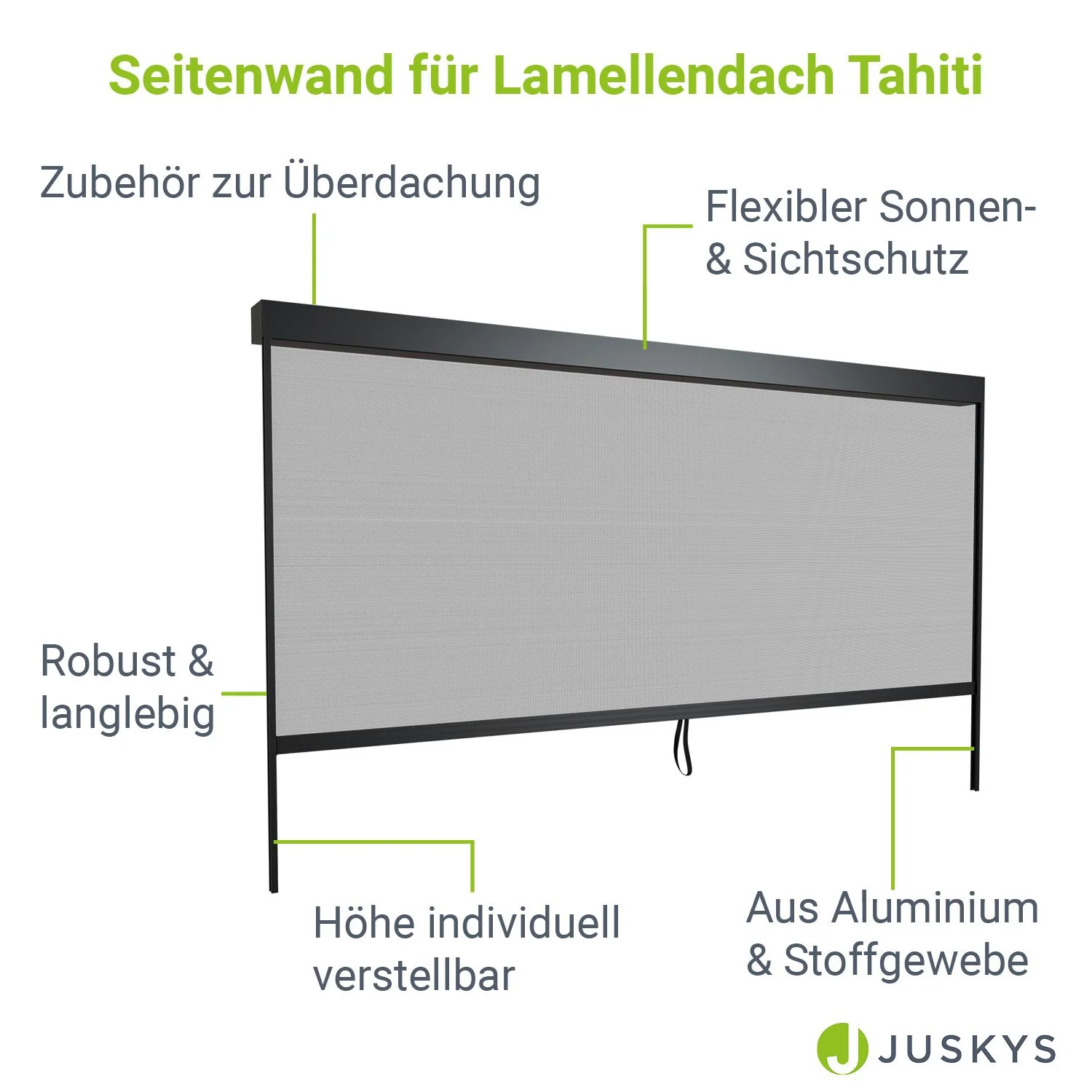 Seitenwand für Lamellendach Tahiti - Image 13