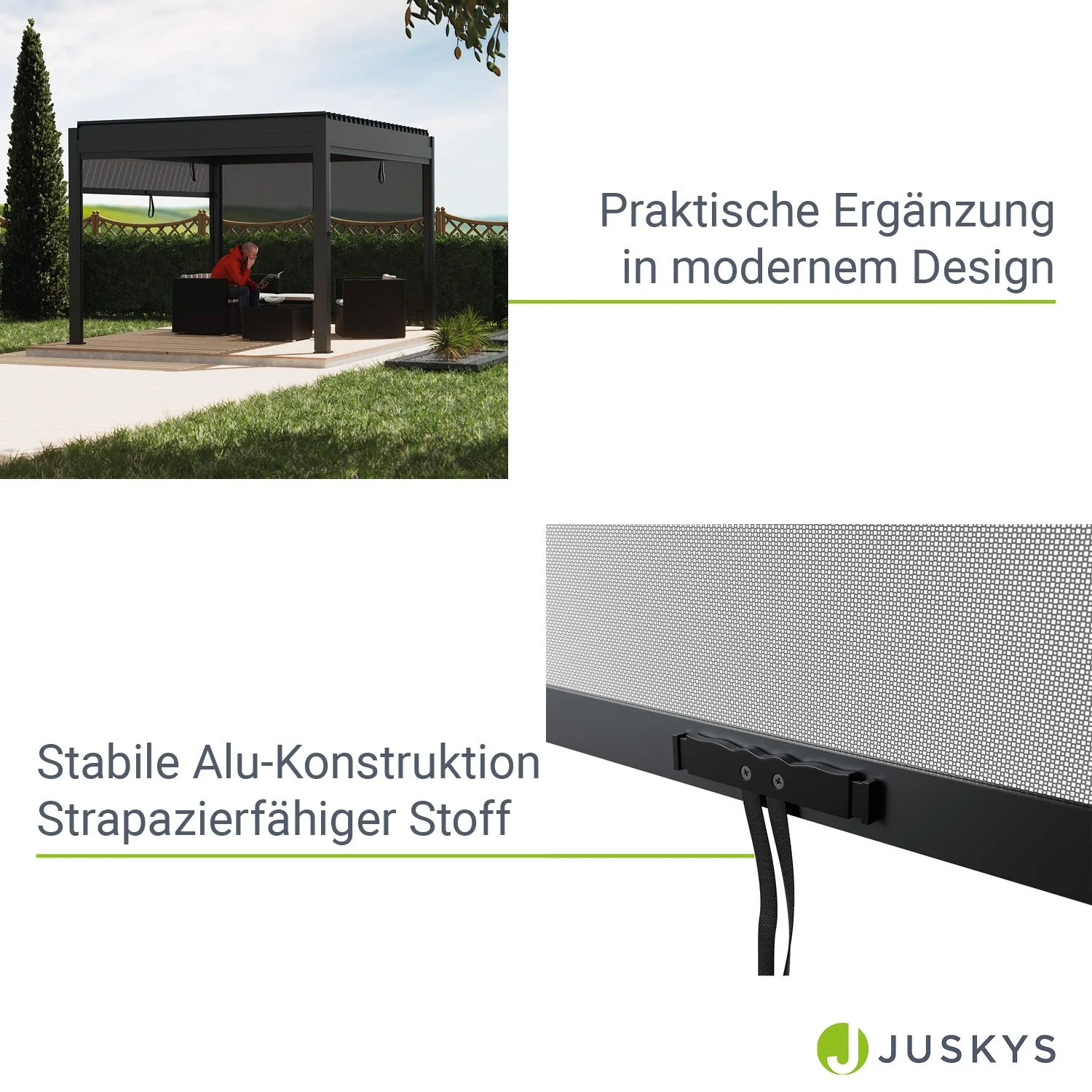 Seitenwand für Lamellendach Tahiti - Image 14