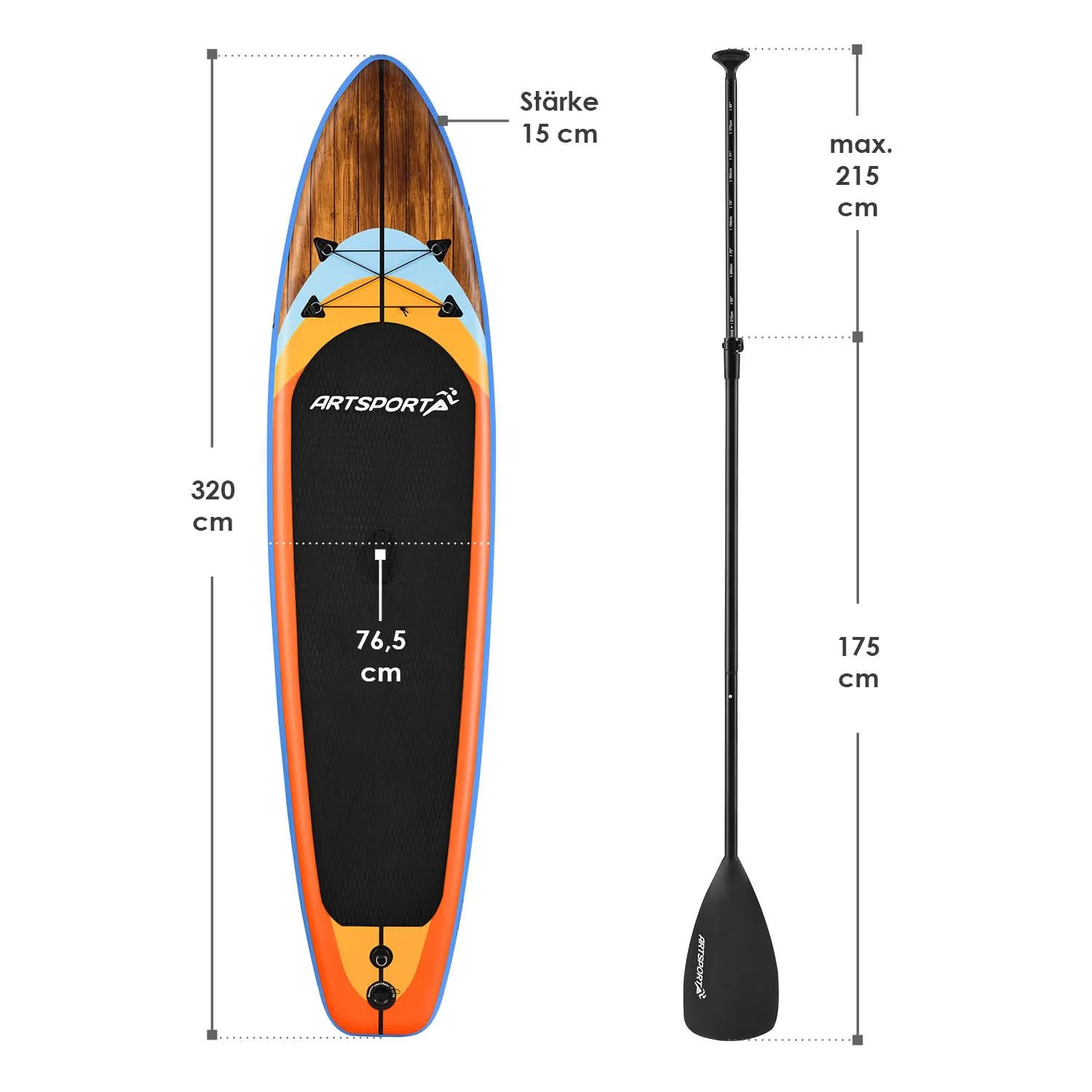 Stand Up Paddling Board - Komplett Set - Image 10