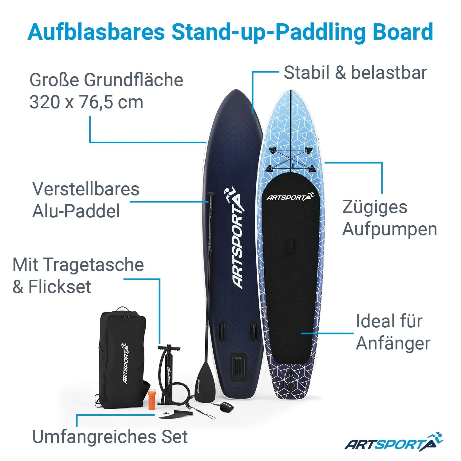 Stand Up Paddling Board - Komplett Set - Image 13