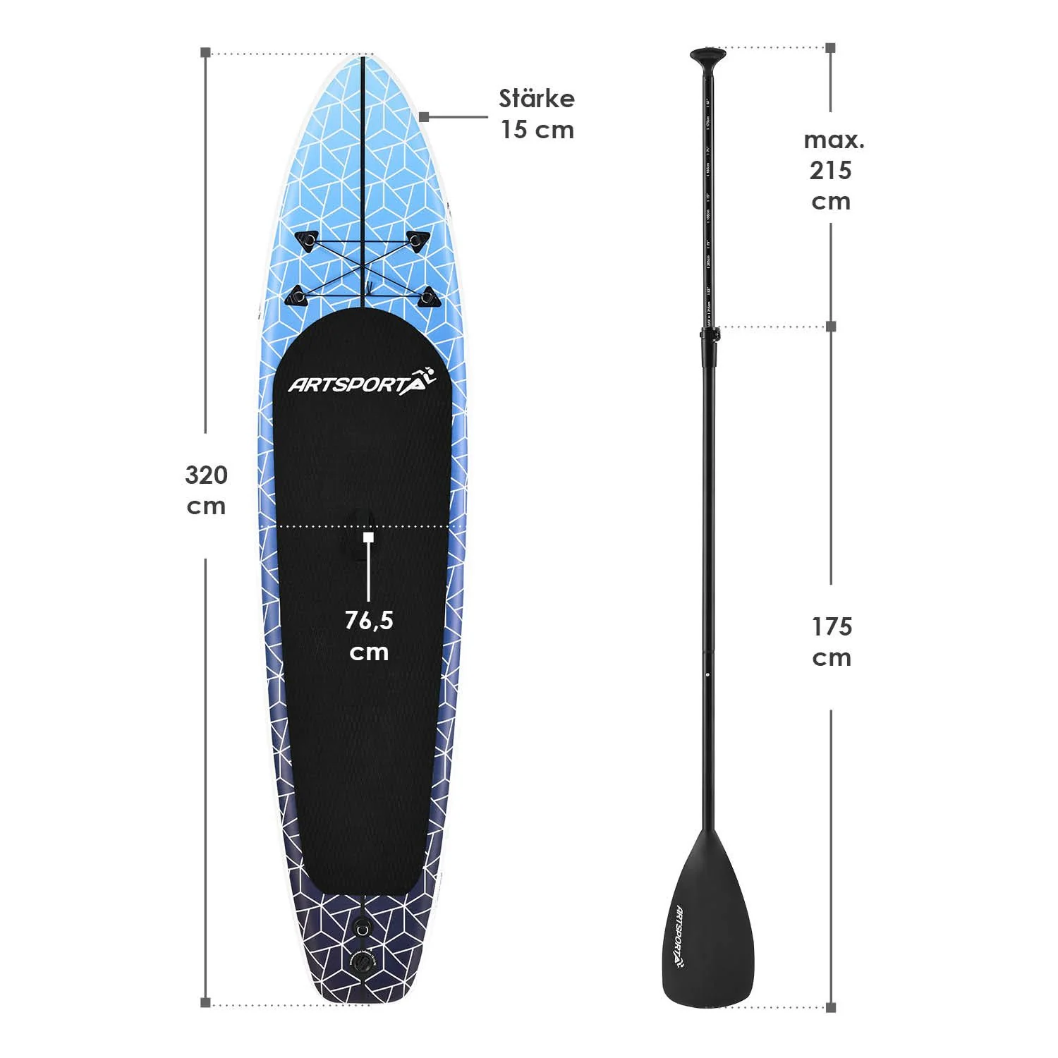 Stand Up Paddling Board - Komplett Set - Image 20