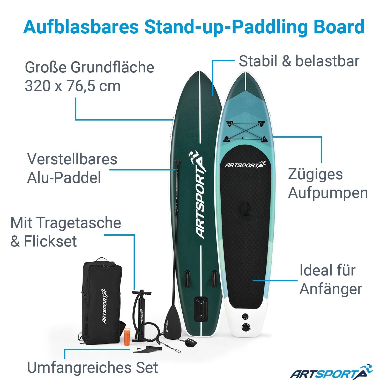 Stand Up Paddling Board - Komplett Set - Image 23
