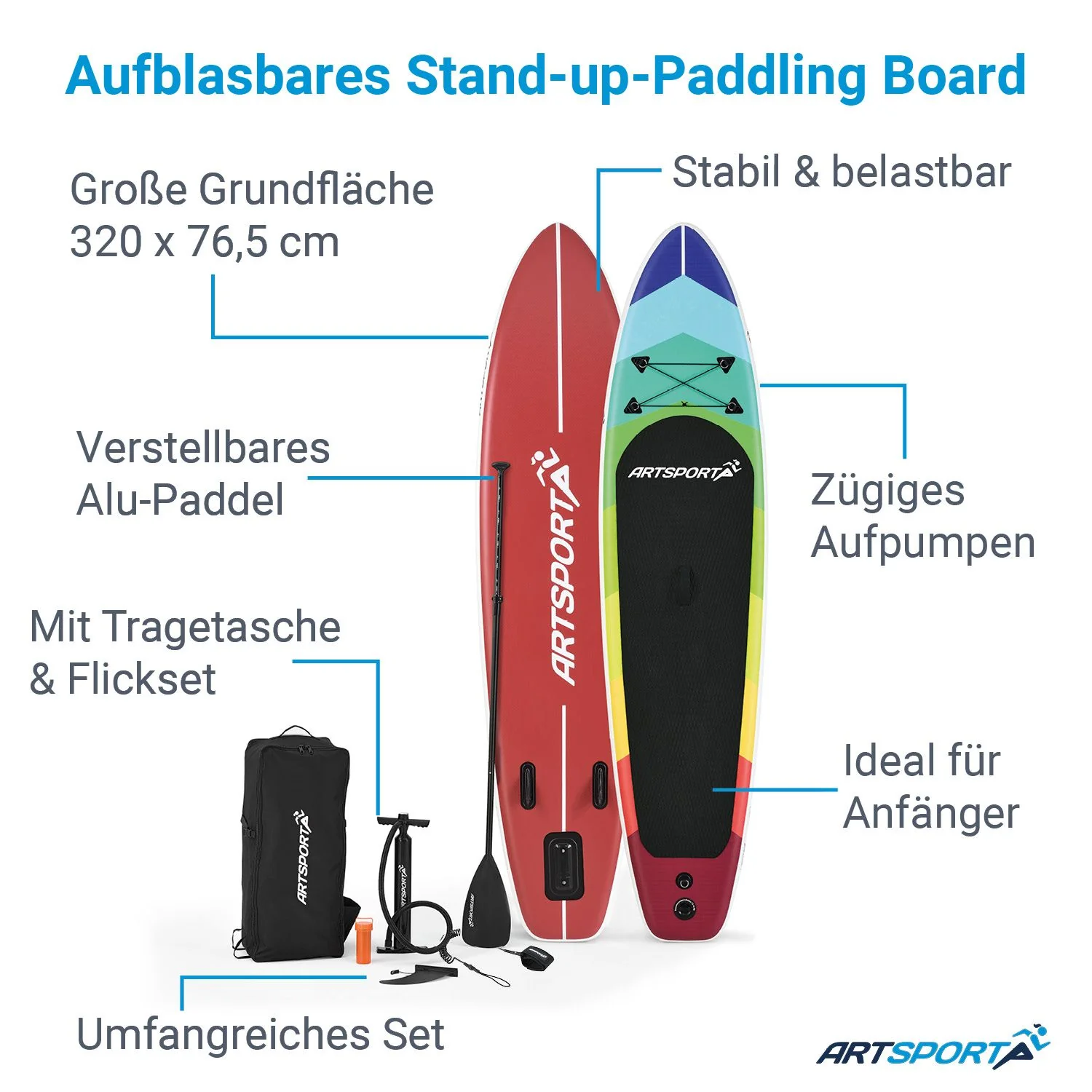 Stand Up Paddling Board - Komplett Set - Image 33