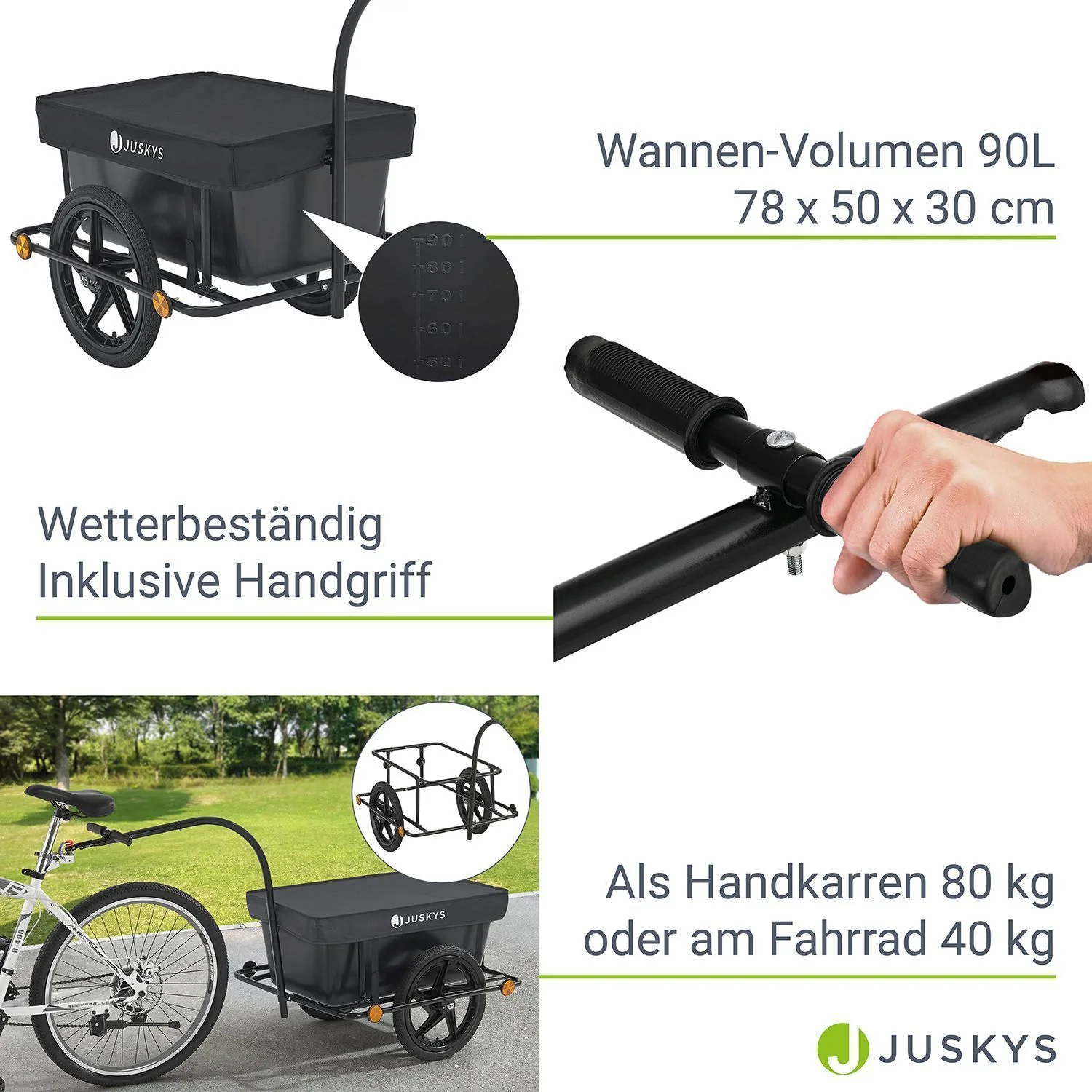 Transportanhänger / Fahrradanhänger 90 Liter - Image 5