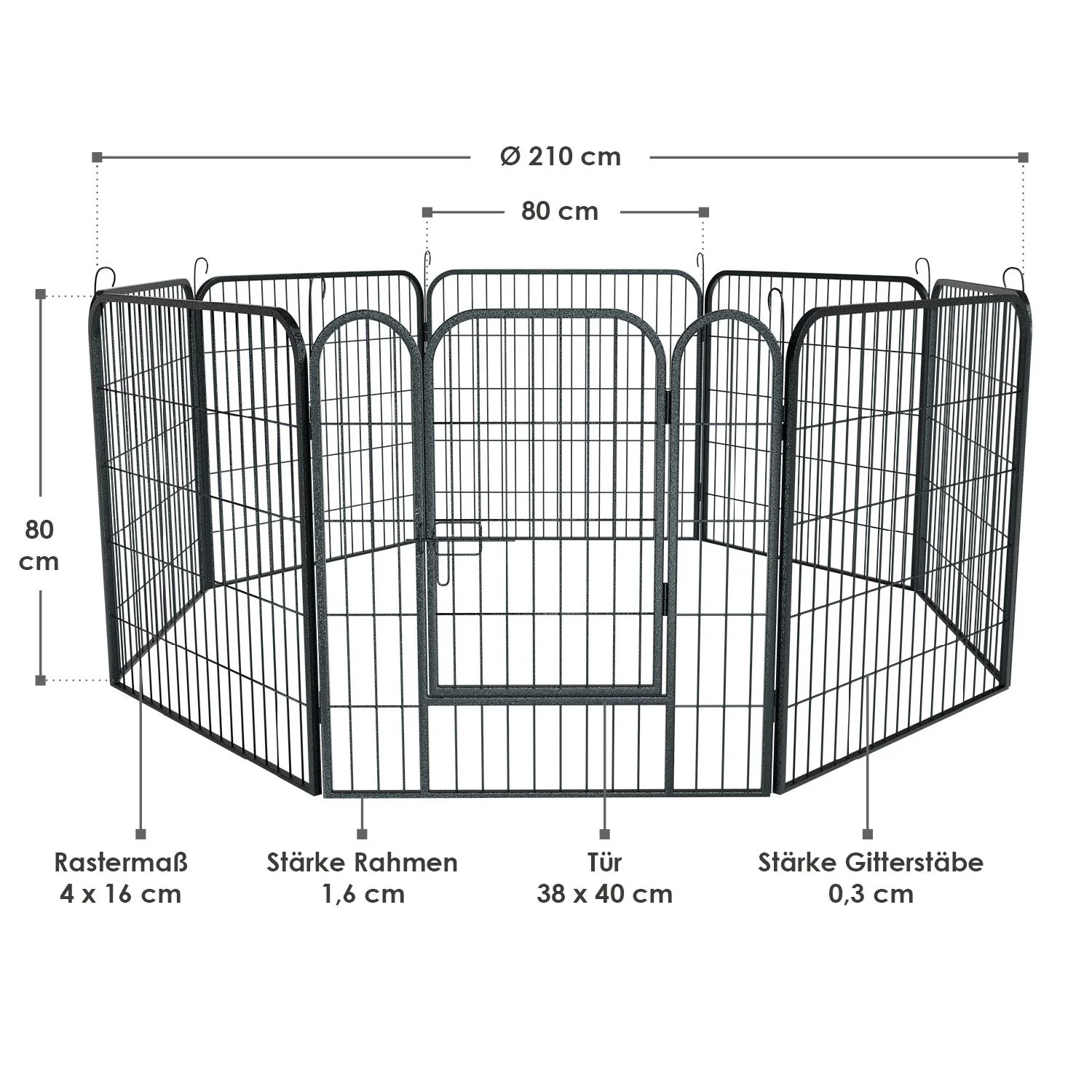 Welpenauslauf aus Metall - Image 10