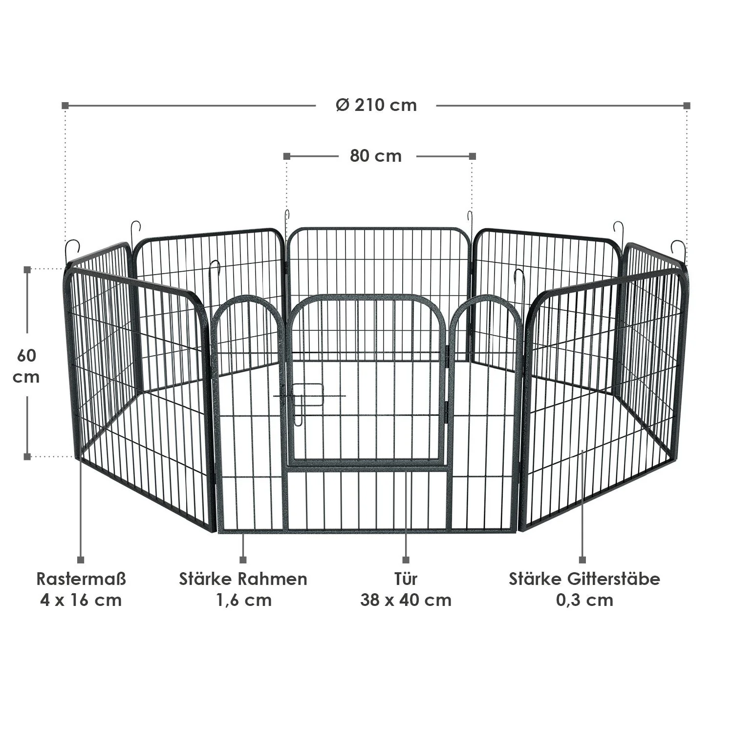 Welpenauslauf aus Metall - Image 20