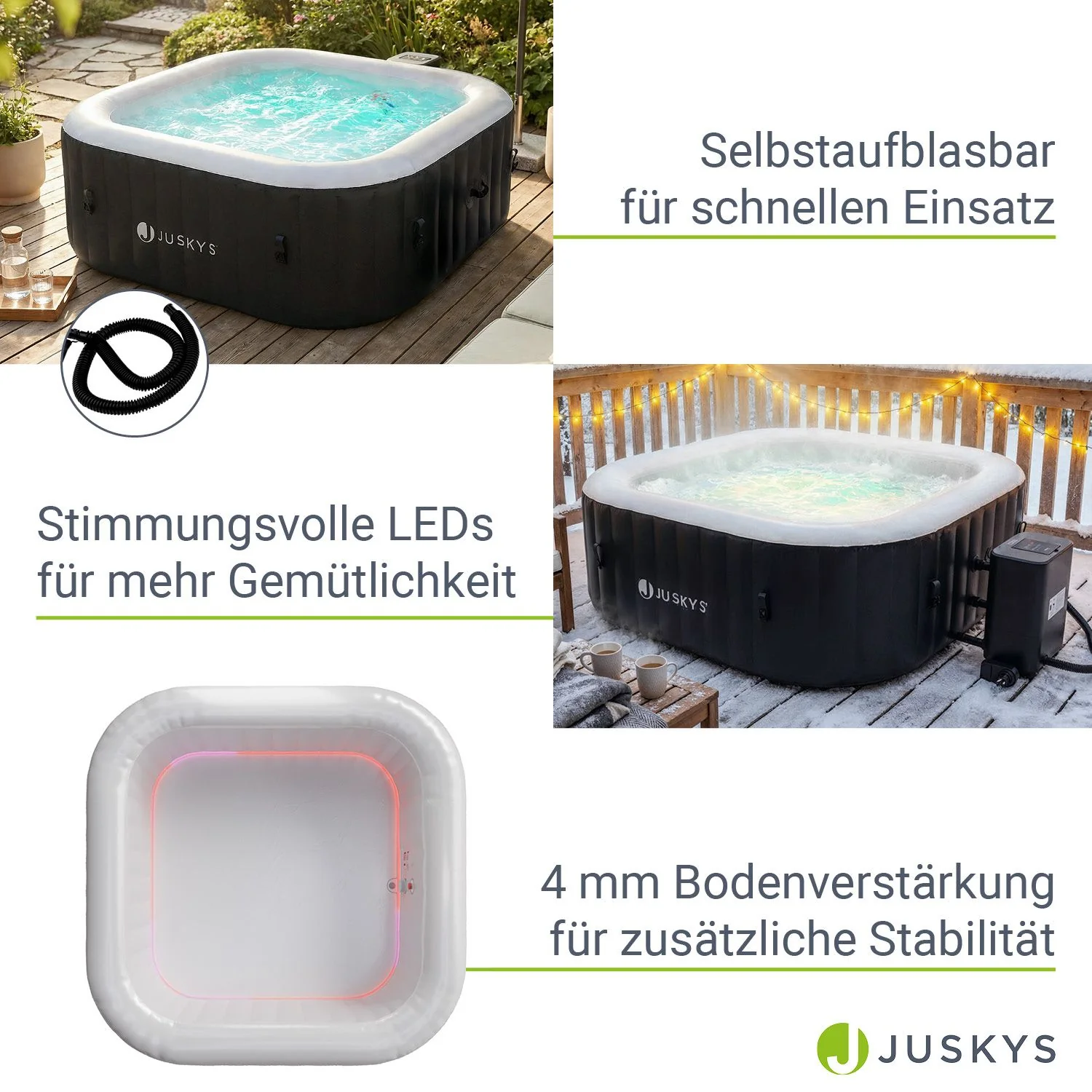 Whirlpool aufblasbar für 4-6 Personen - Image 14