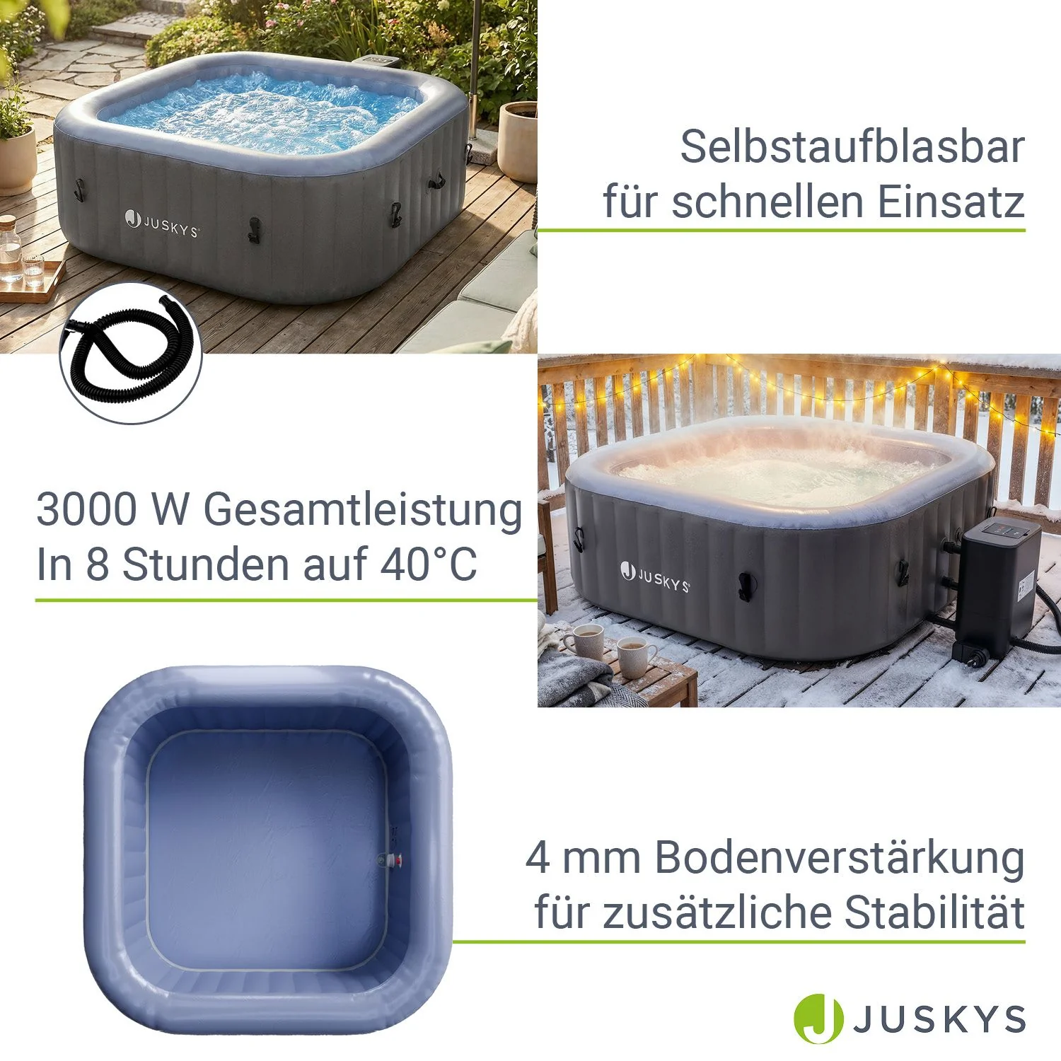 Whirlpool aufblasbar für 4-6 Personen - Image 24