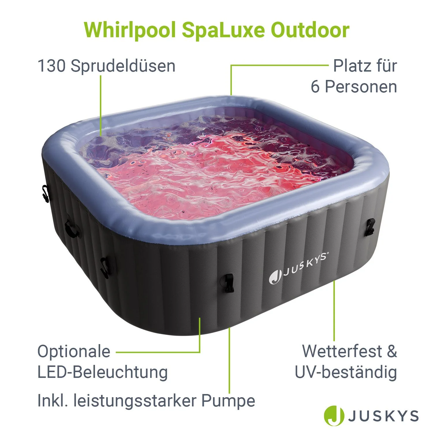 Whirlpool aufblasbar für 4-6 Personen - Image 33