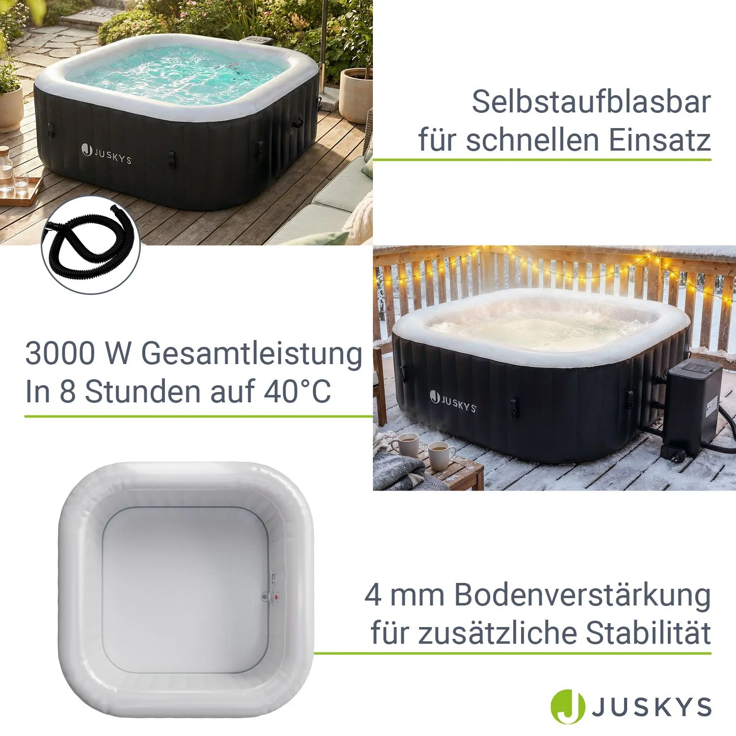 Whirlpool aufblasbar für 4-6 Personen - Image 4